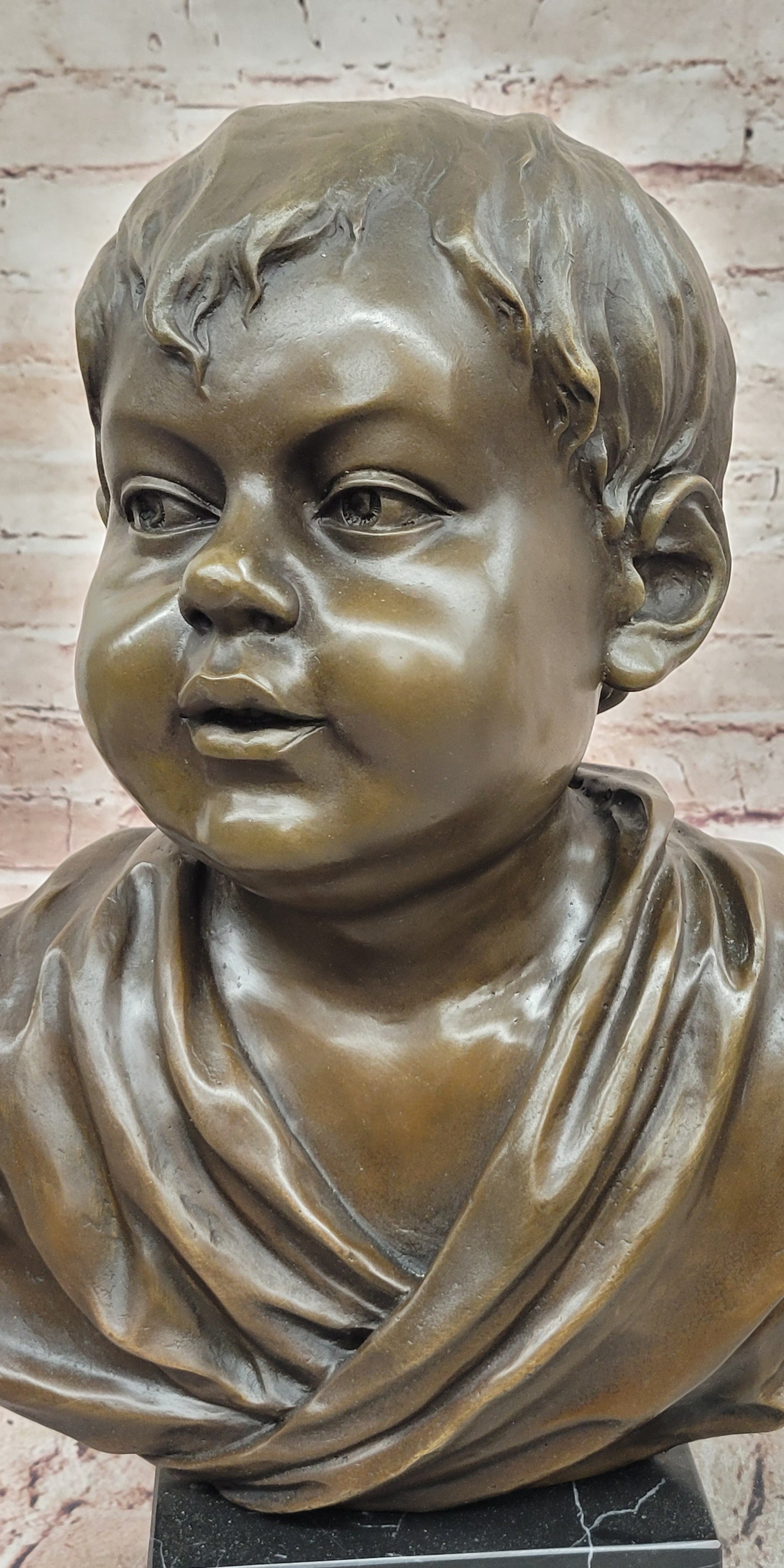 Milo Bronze Young Boy Bust Sculpture Hot Cast Gallery Artwork Figure
