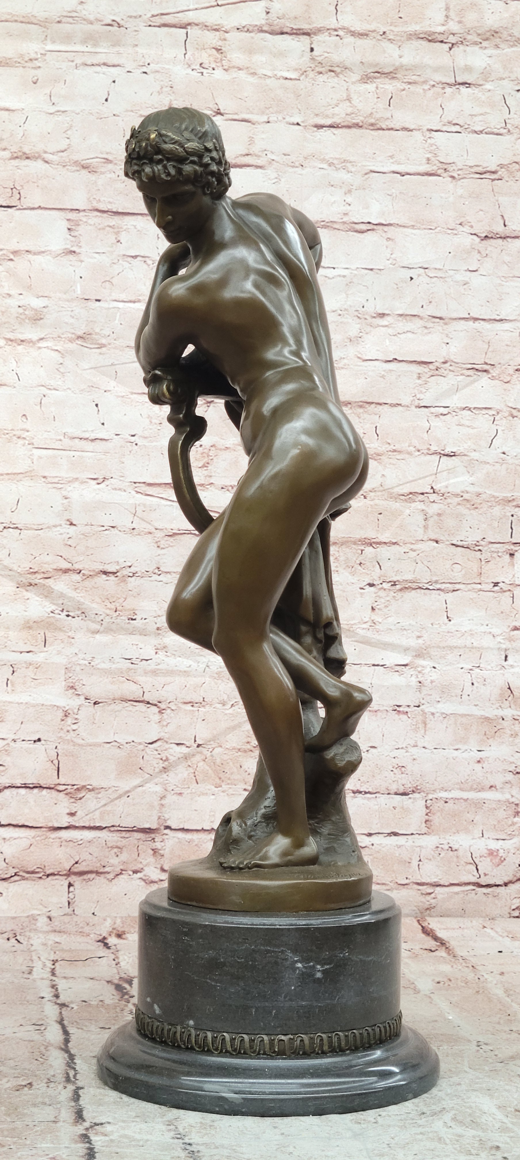 Bronze Apollo Greek God Sculpture Giambologna Museum Quality Fine Art Statue