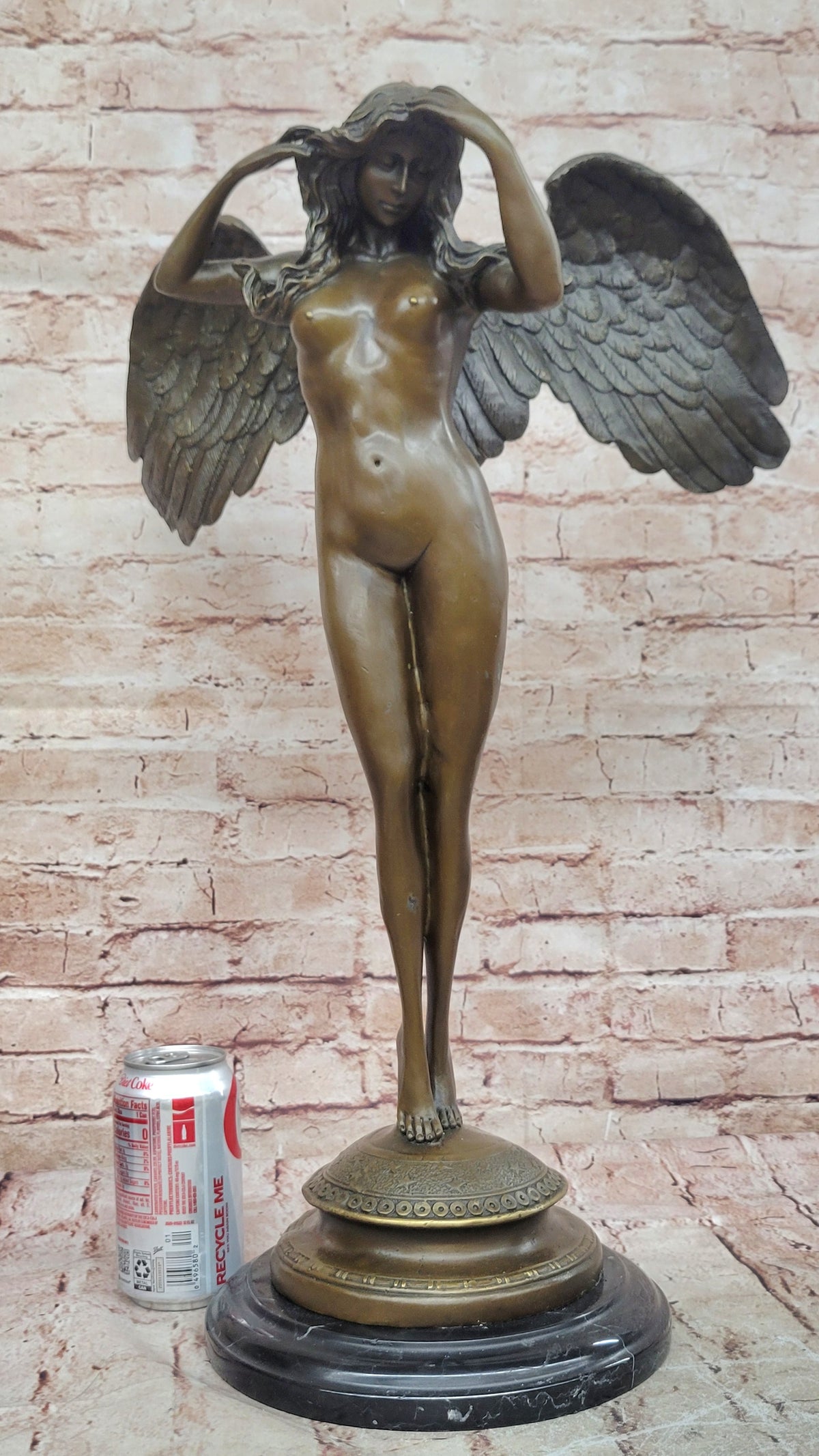 Handcrafted bronze sculpture SALE Night Descending Weinman Nude Artwork Sale
