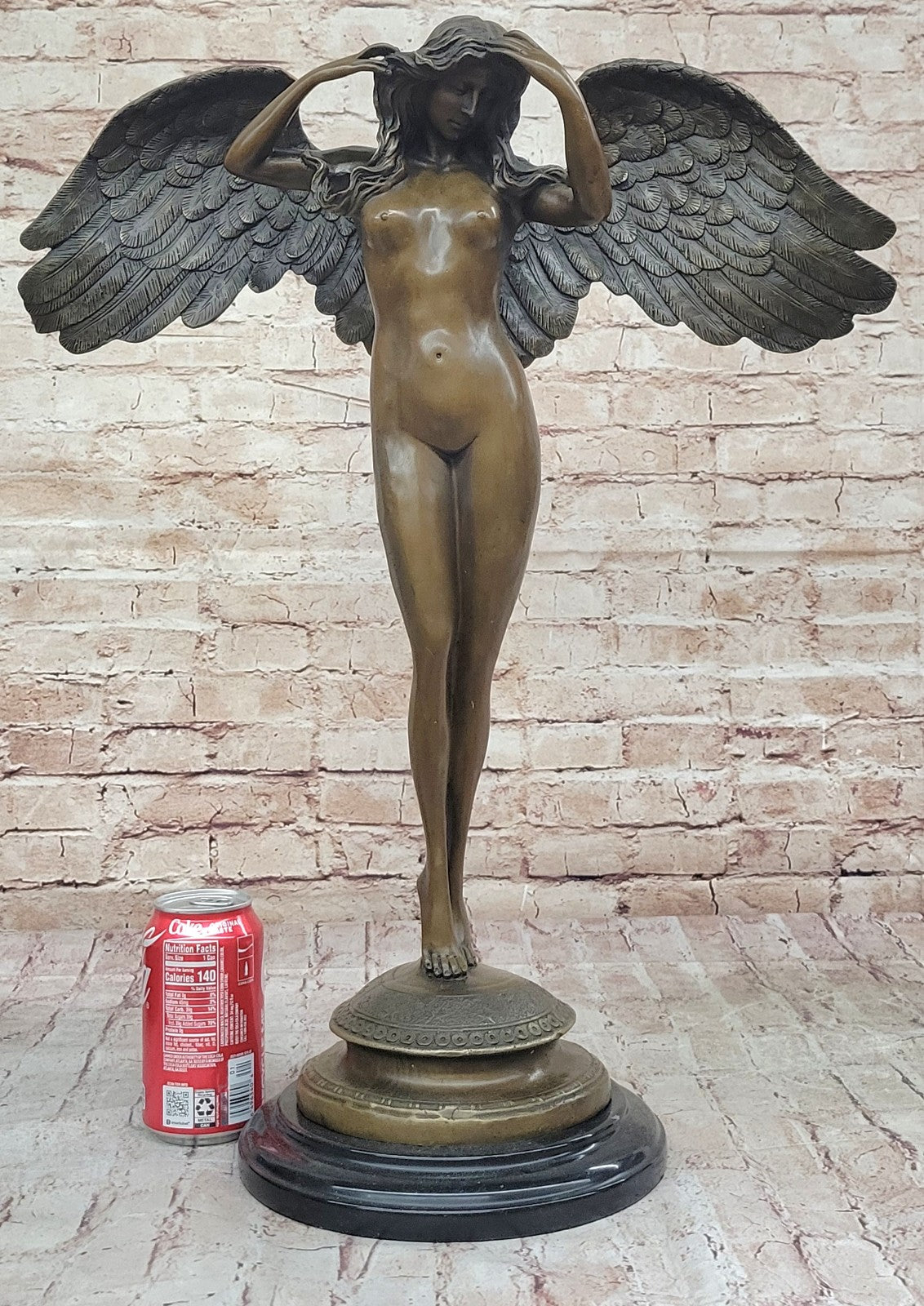 Handcrafted bronze sculpture SALE Night Descending Weinman Nude Artwork Sale