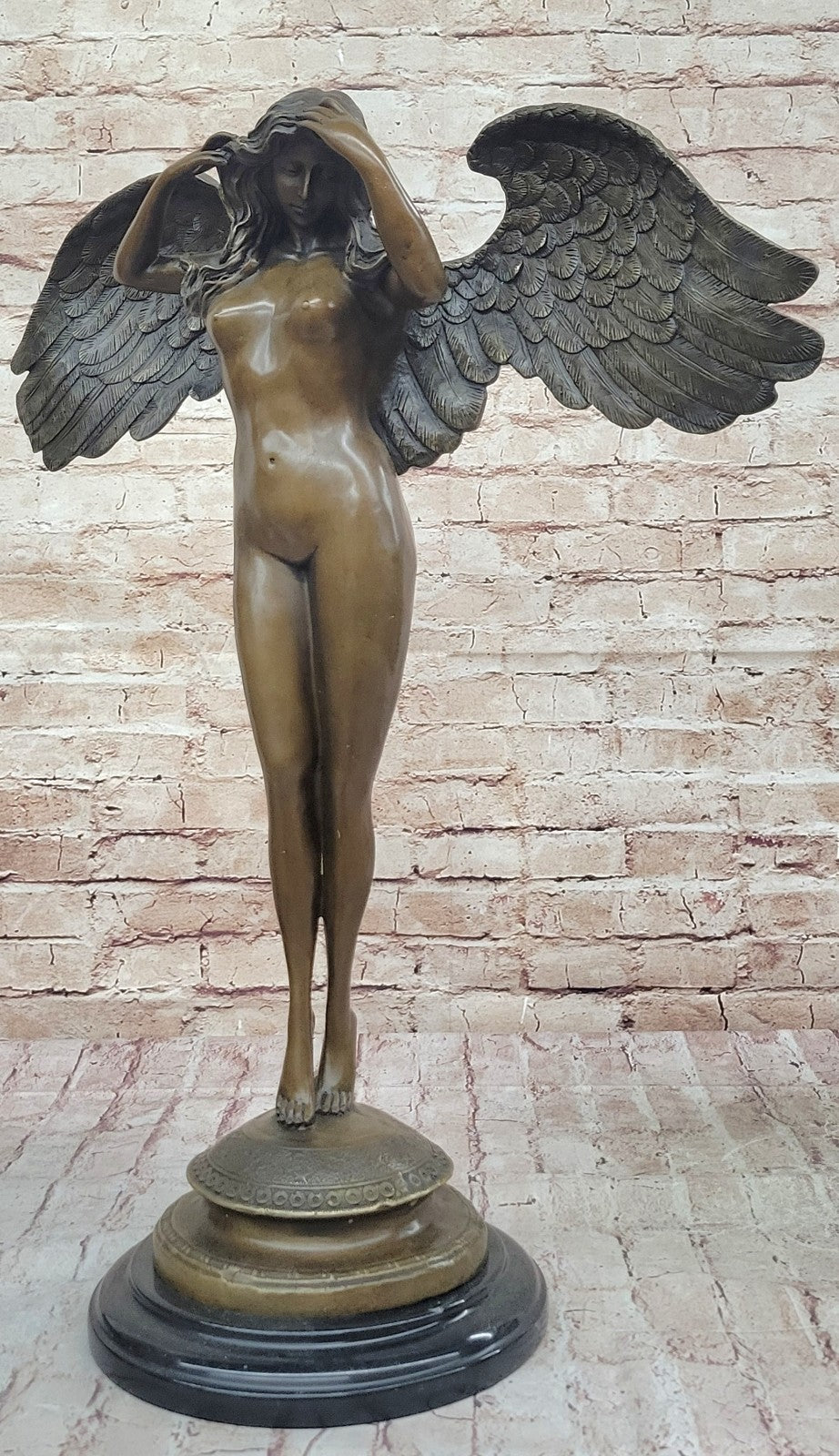 Handcrafted bronze sculpture SALE Night Descending Weinman Nude Artwork Sale