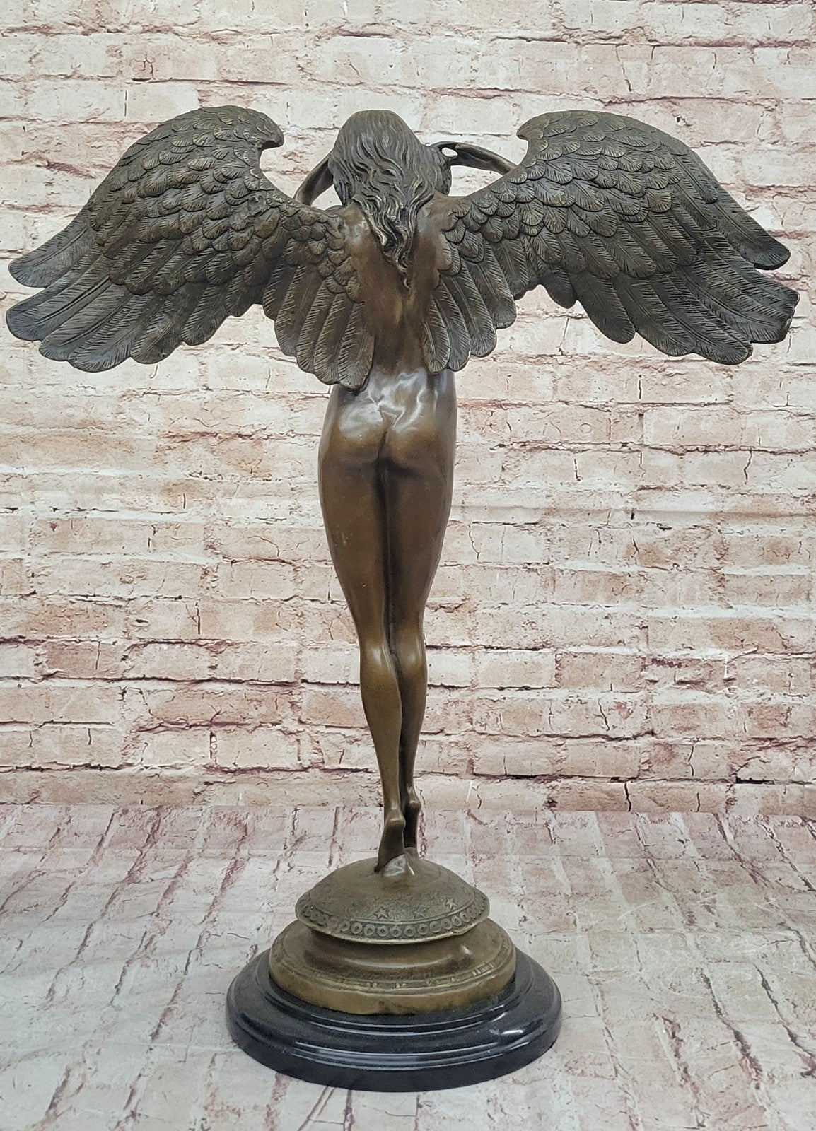 Handcrafted bronze sculpture SALE Night Descending Weinman Nude Artwork Sale
