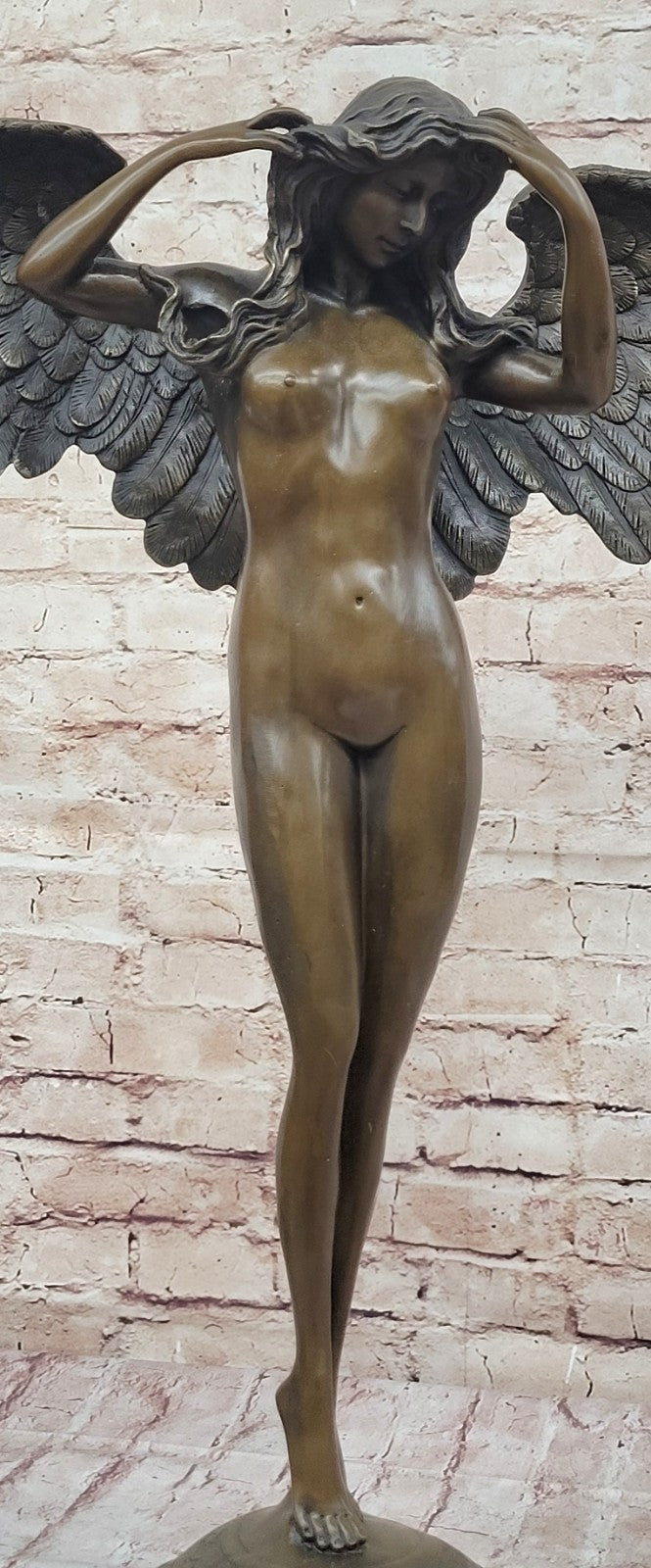 Handcrafted bronze sculpture SALE Night Descending Weinman Nude Artwork Sale