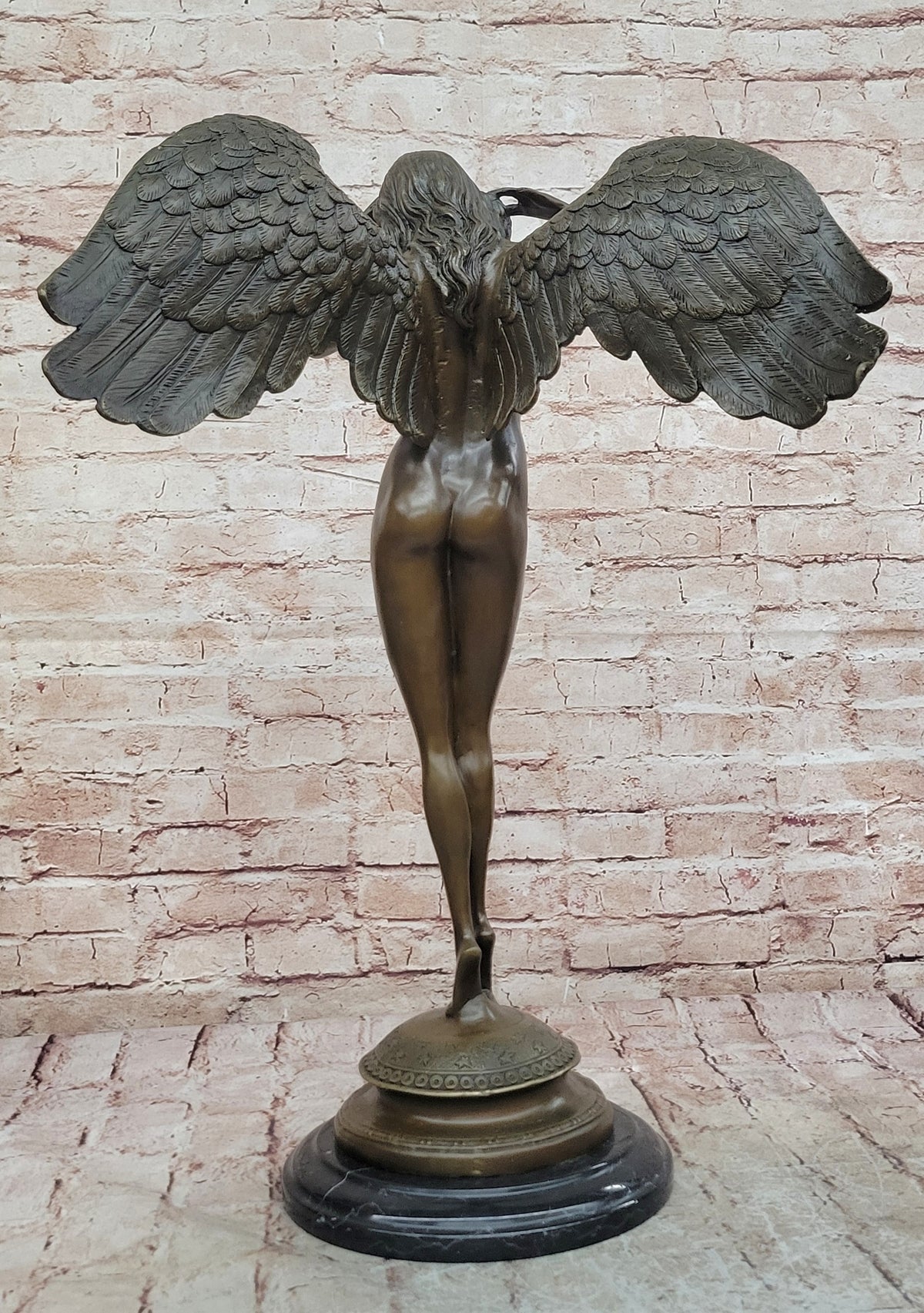 Handcrafted bronze sculpture SALE Night Descending Weinman Nude Artwork Sale