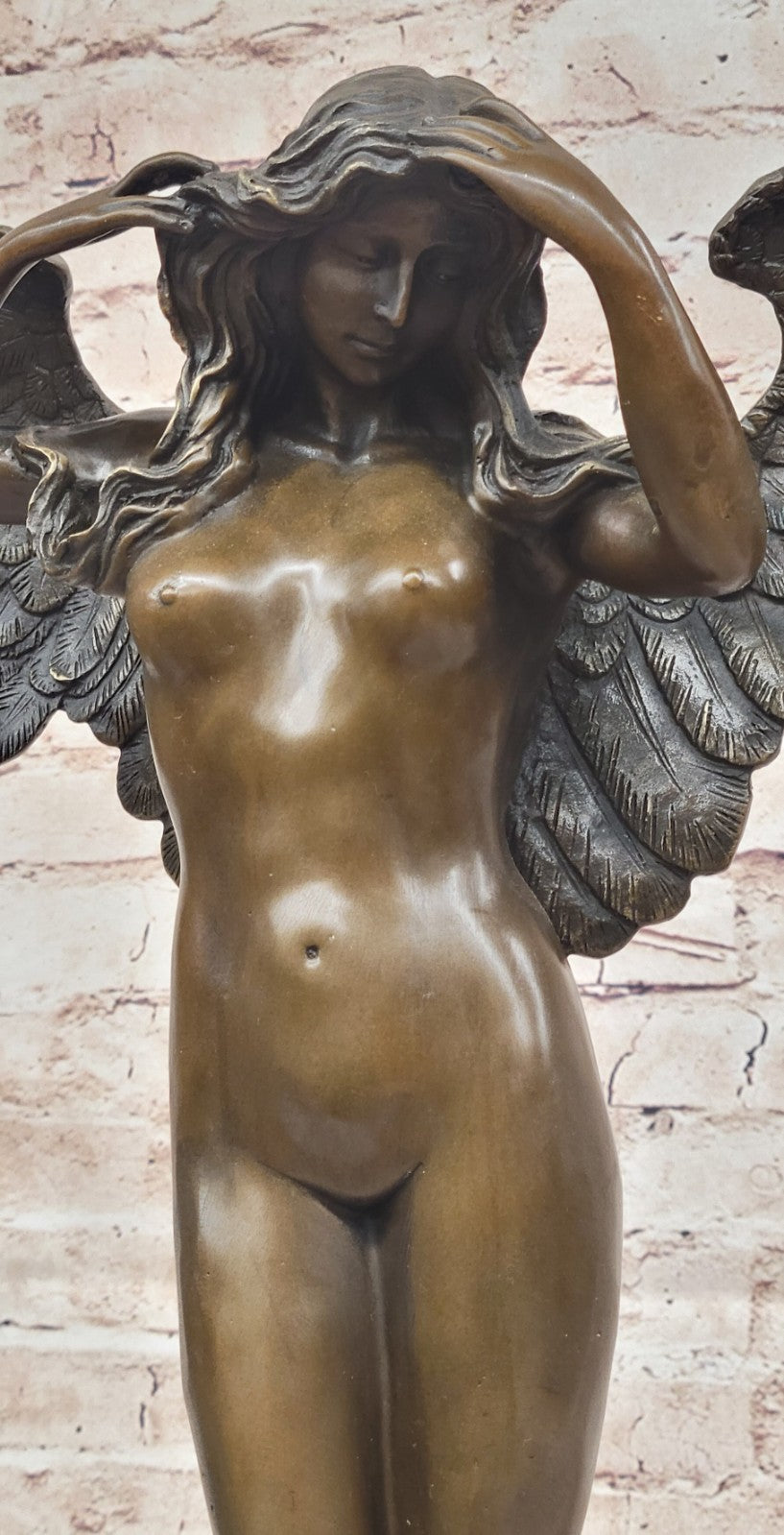 Handcrafted bronze sculpture SALE Night Descending Weinman Nude Artwork Sale