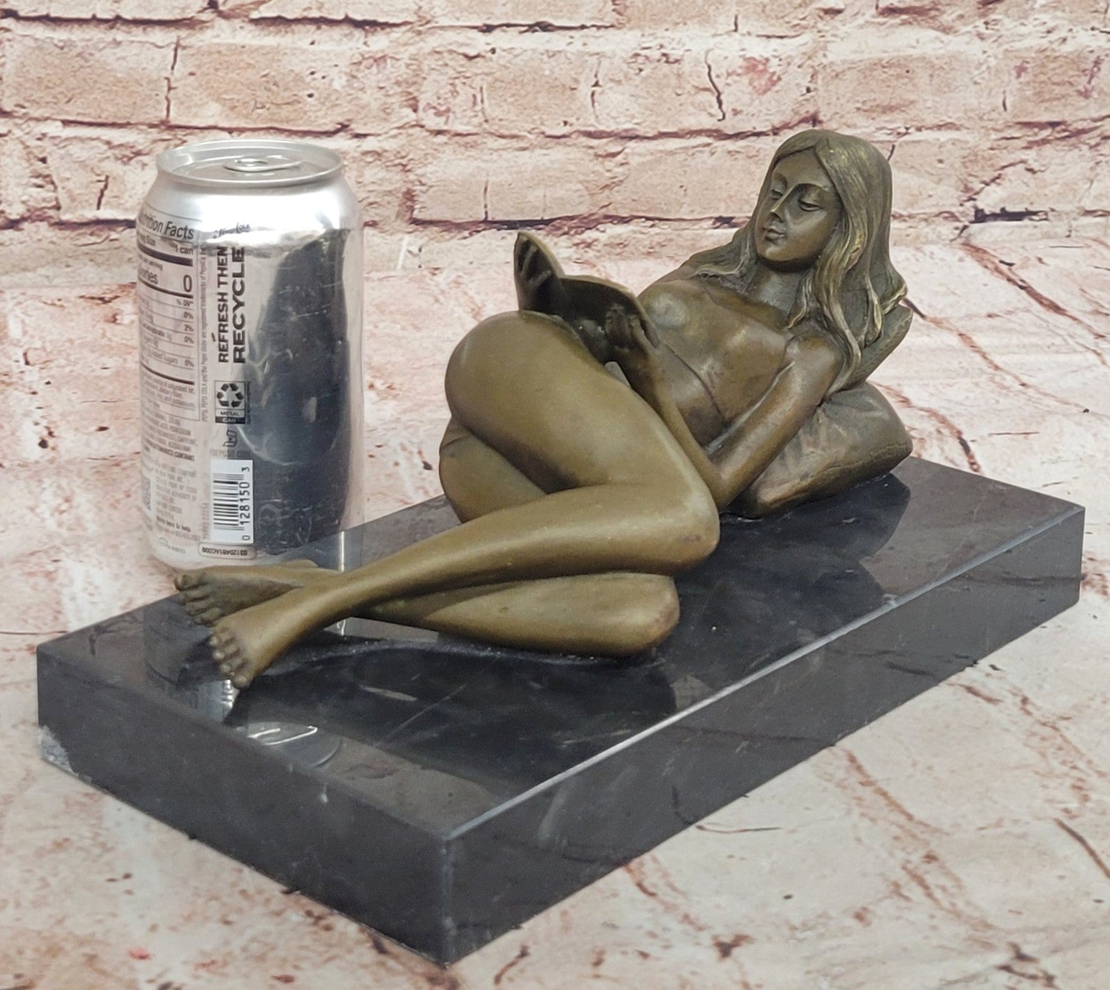 SIGNED PREISS NUDE LADY BRONZE SCULPTURE FIGURINE ART DECO EROTIC SEXY FIGURE