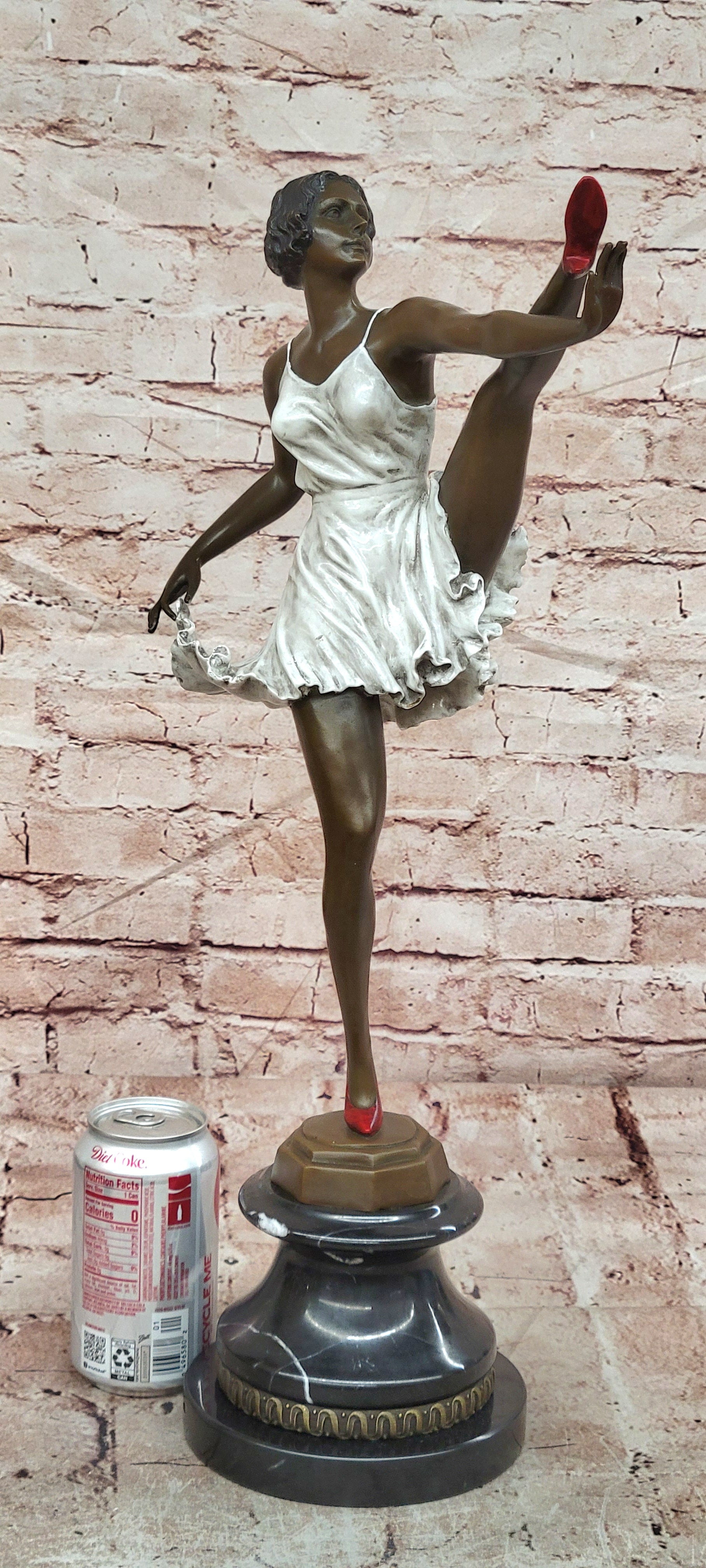 Bruno Zach Art Deco Bronze Lady Figurine Cold Paint Fine Art Sculpture Statue