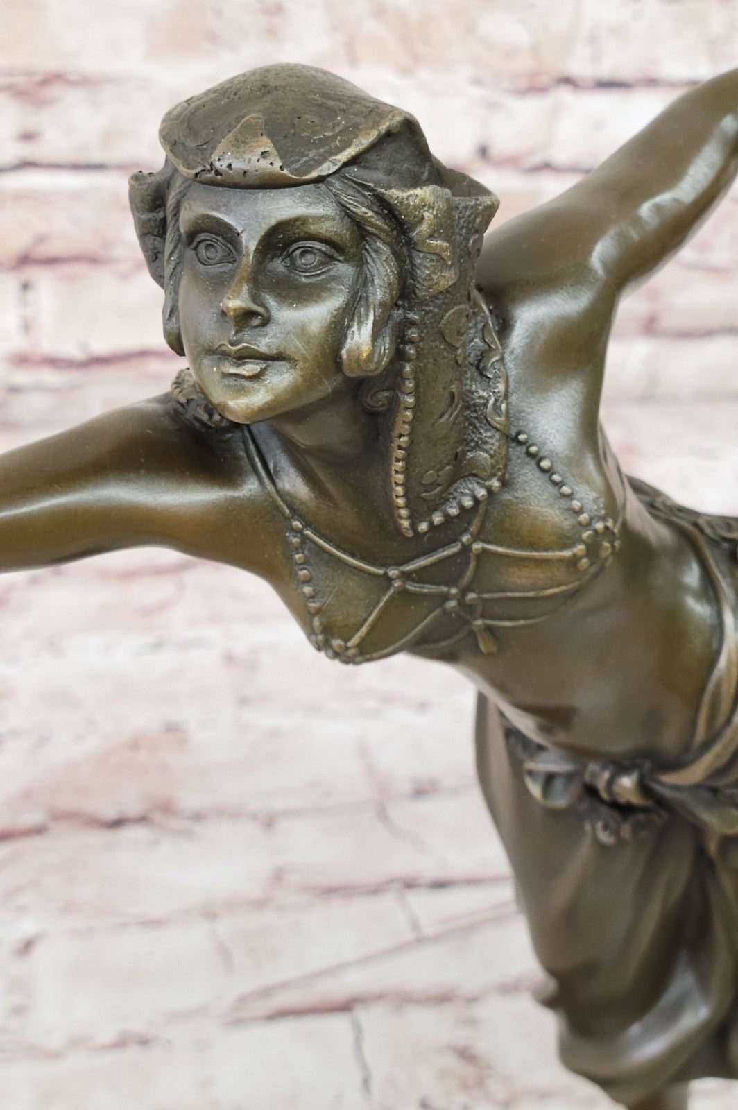 Bronze Sculpture Gypsy Nude Dancer European Made by Lost Wax Method Statue