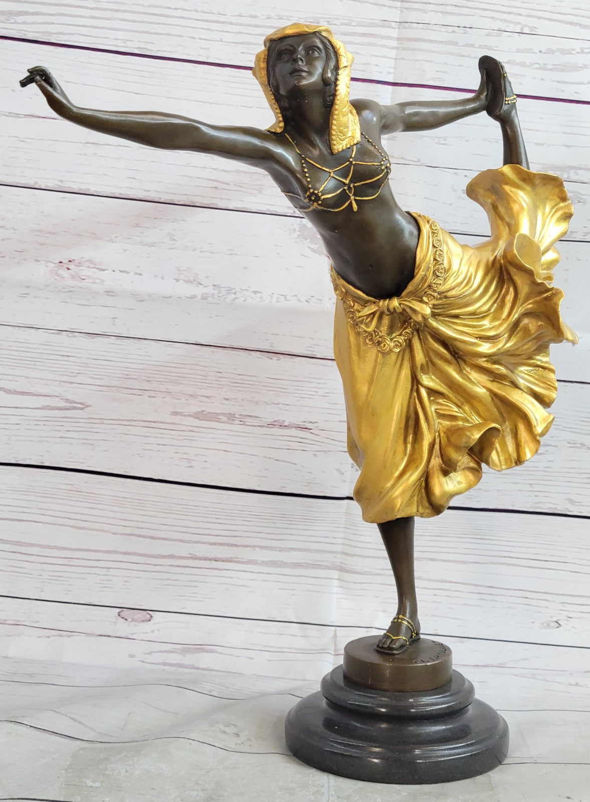 Art Deco/Nouveau Gypsy Dancer Museum Quality Classic Artwork by Colinet Statue