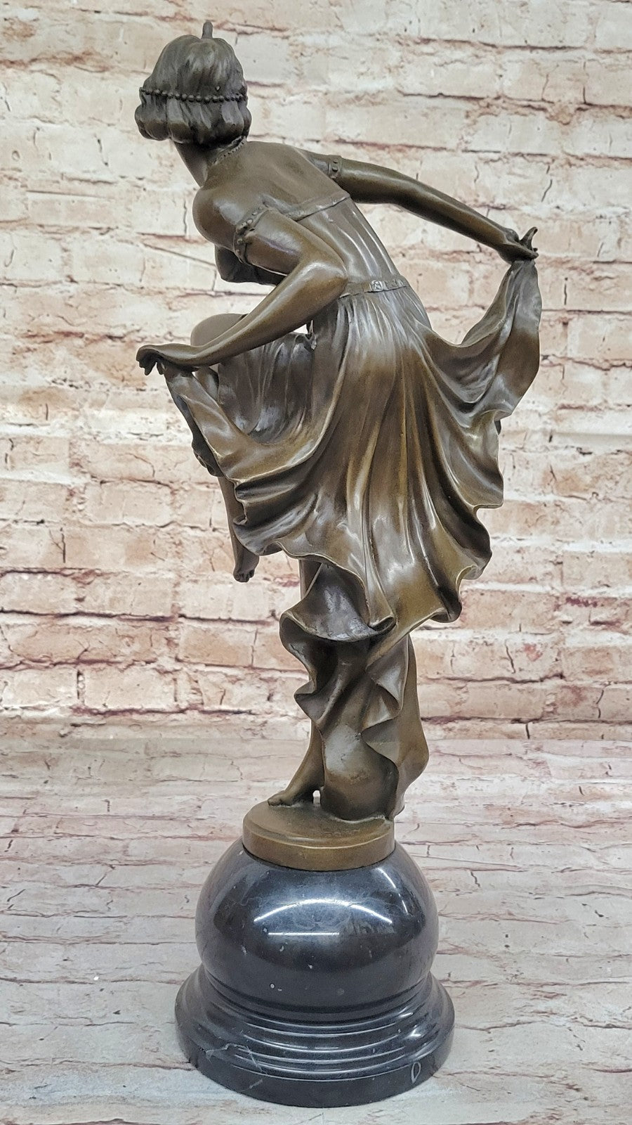 Sign bronze art deco statue , belly dancer sculpture Home Office Decoration