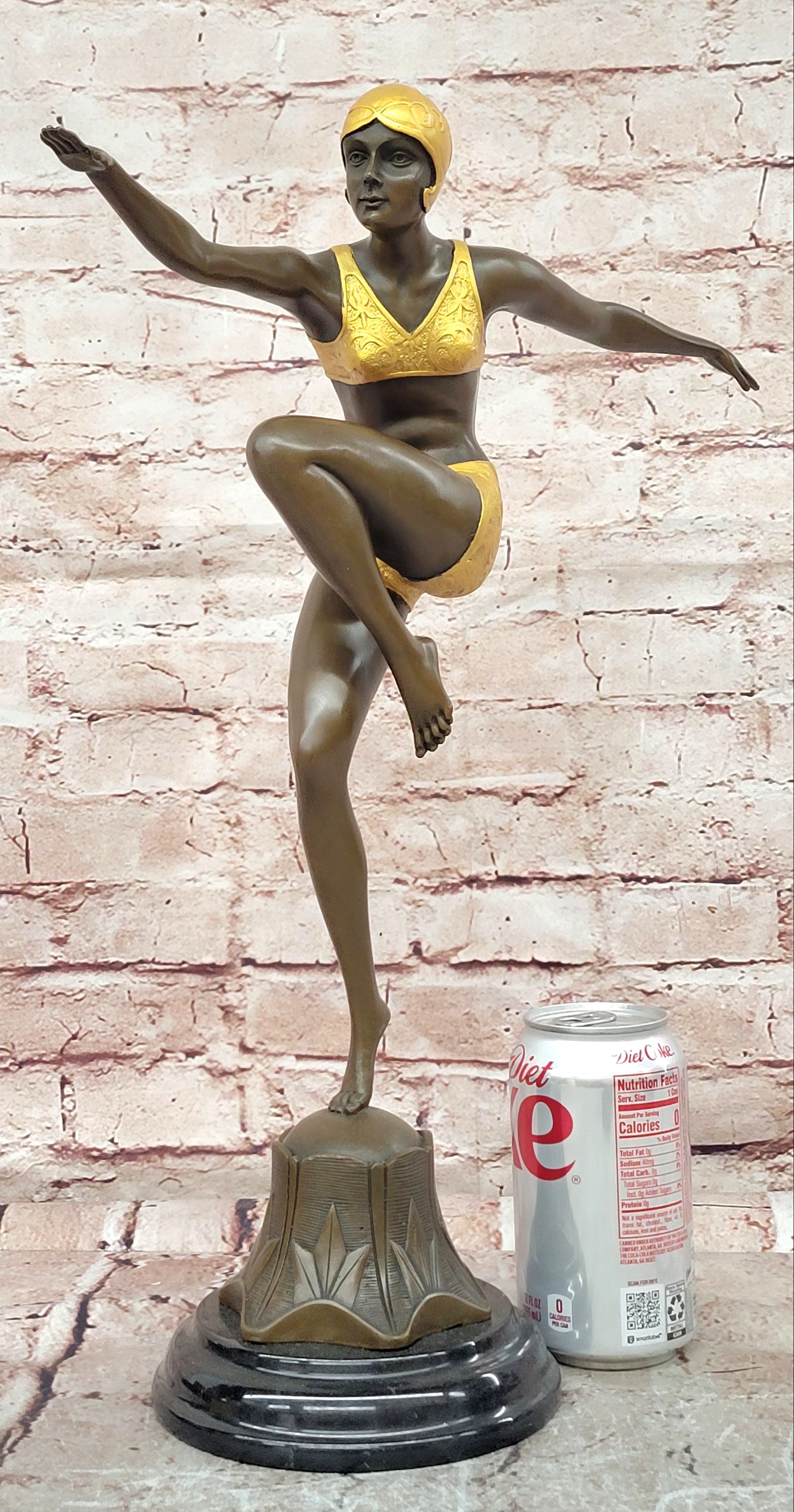 Preiss Bronze Dancer Sculpture Graceful Ballerina Museum Quality Artwork