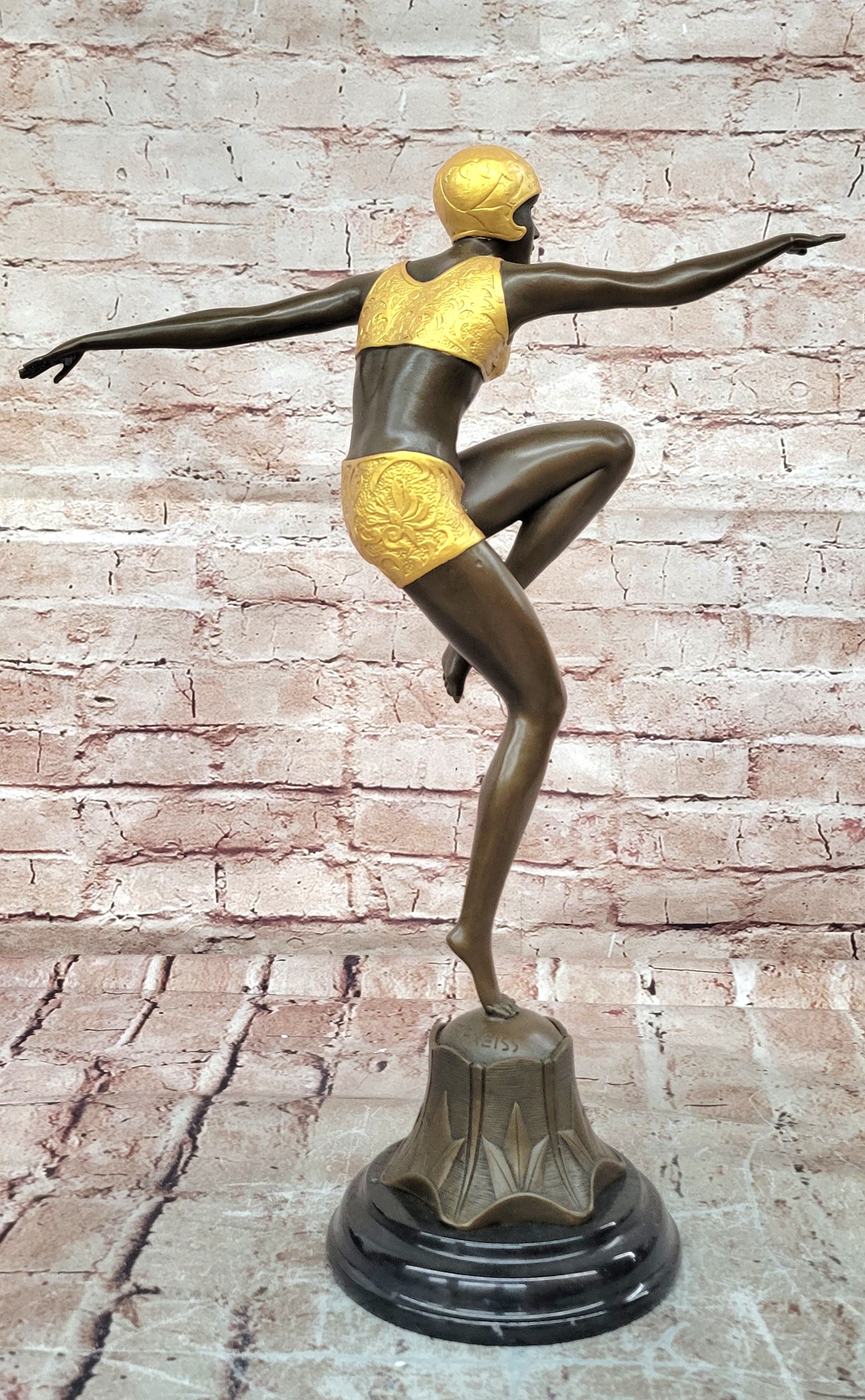 Preiss Bronze Dancer Sculpture Graceful Ballerina Museum Quality Artwork