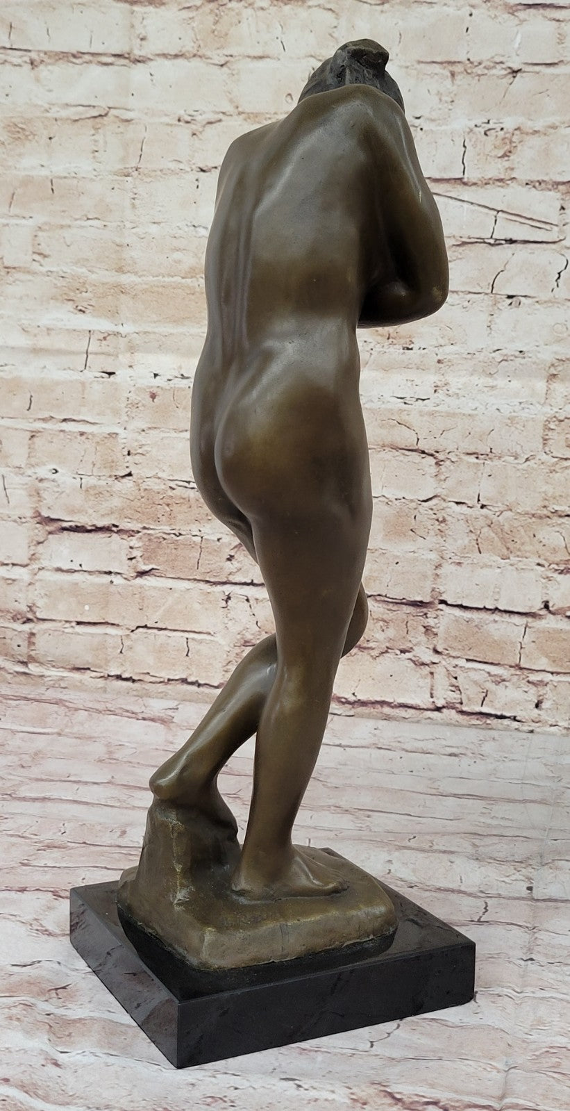 EVE by RODIN" from GATES OF HELL STATUE SCULPTURE 100% Pure BRONZE New ADAM AR