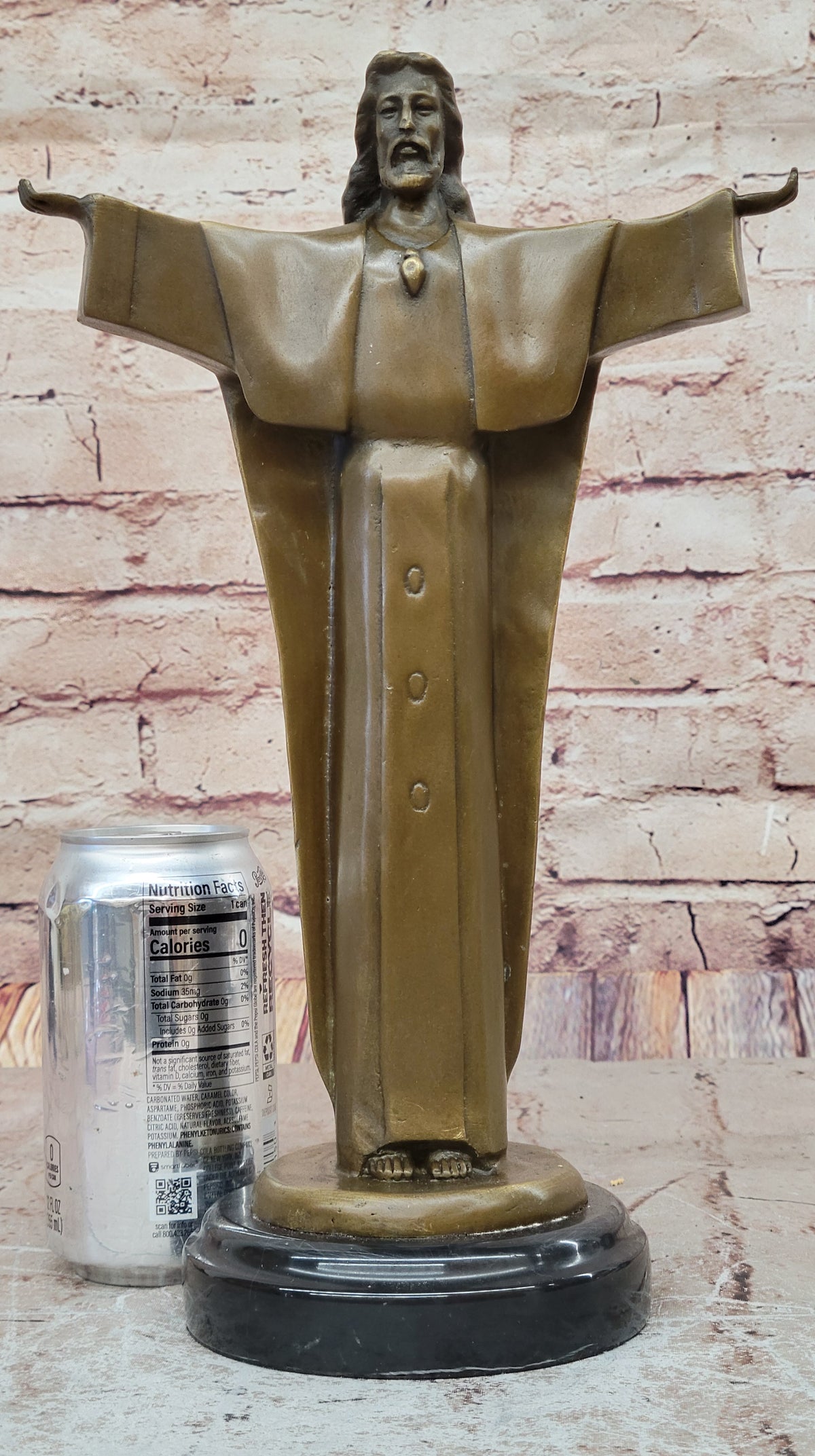Jesus Opens His Hands Bronze Statue Hot Cast Handcrafted Figurine