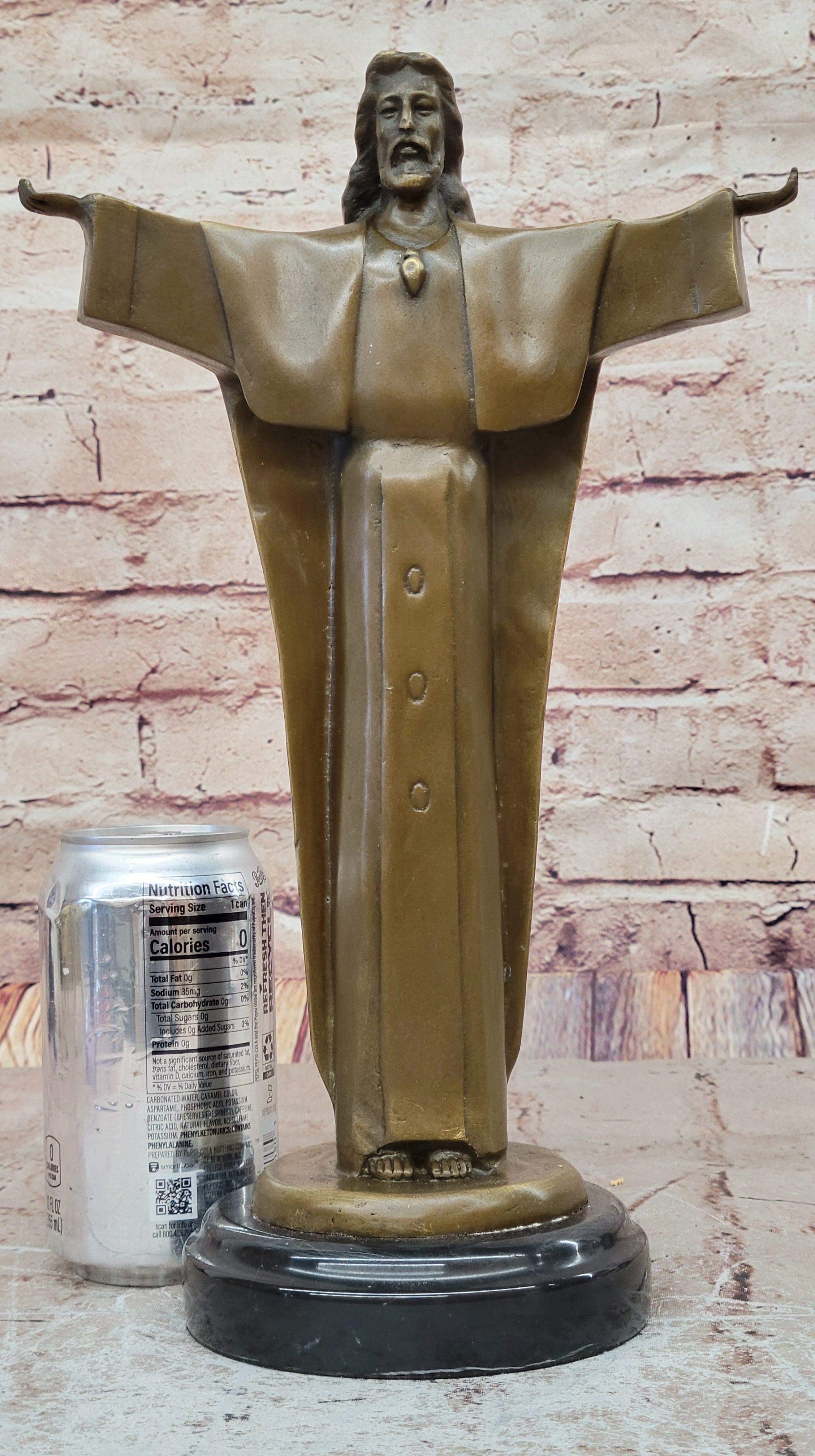 Jesus Opens His Hands Bronze Statue Hot Cast Handcrafted Figurine