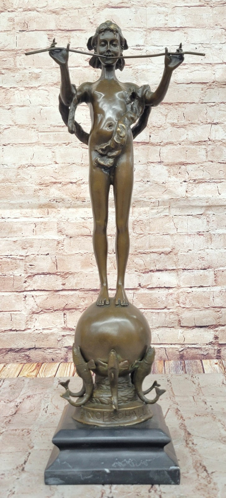 Frederick W. MacMonnies "Pan  of Rohallion" - Museum Quality Bronze Figurine Sculpture