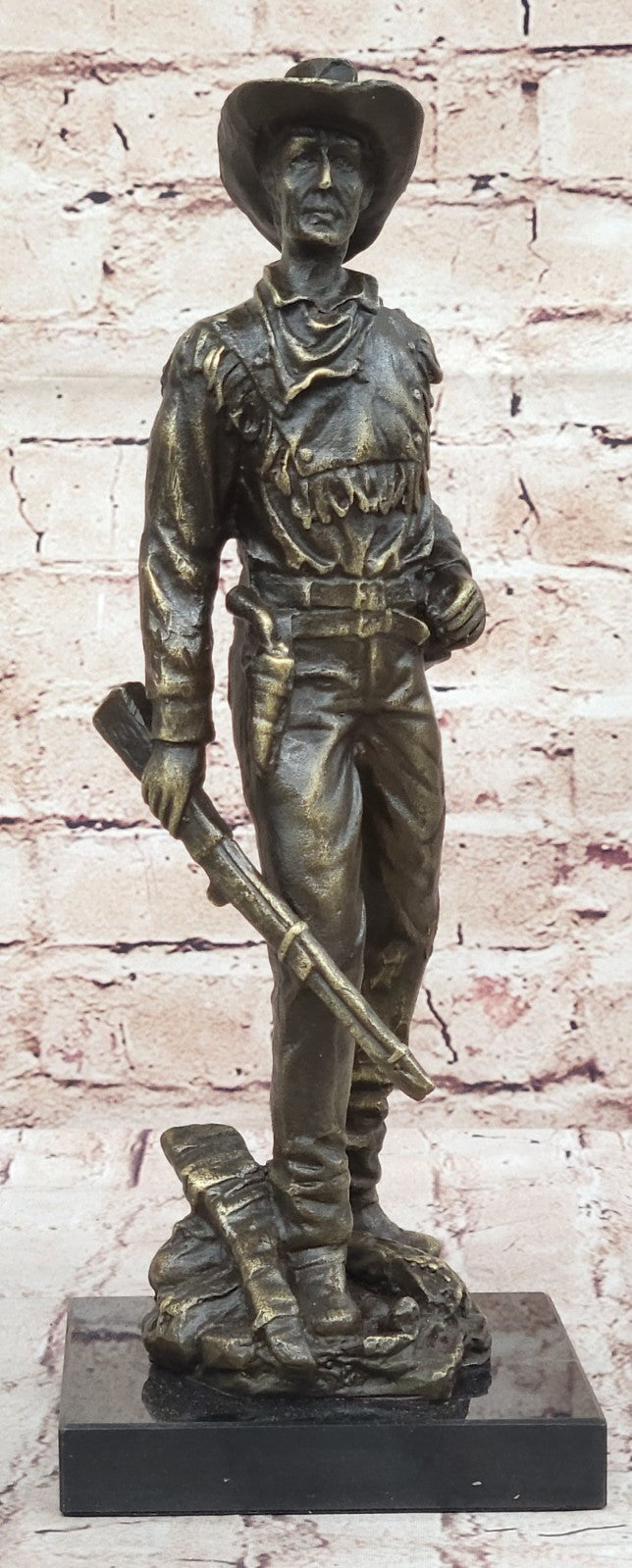 Doc Holiday with Riffle Gun Cocked Bronze Lost Wax Masterpiece Statue Deal