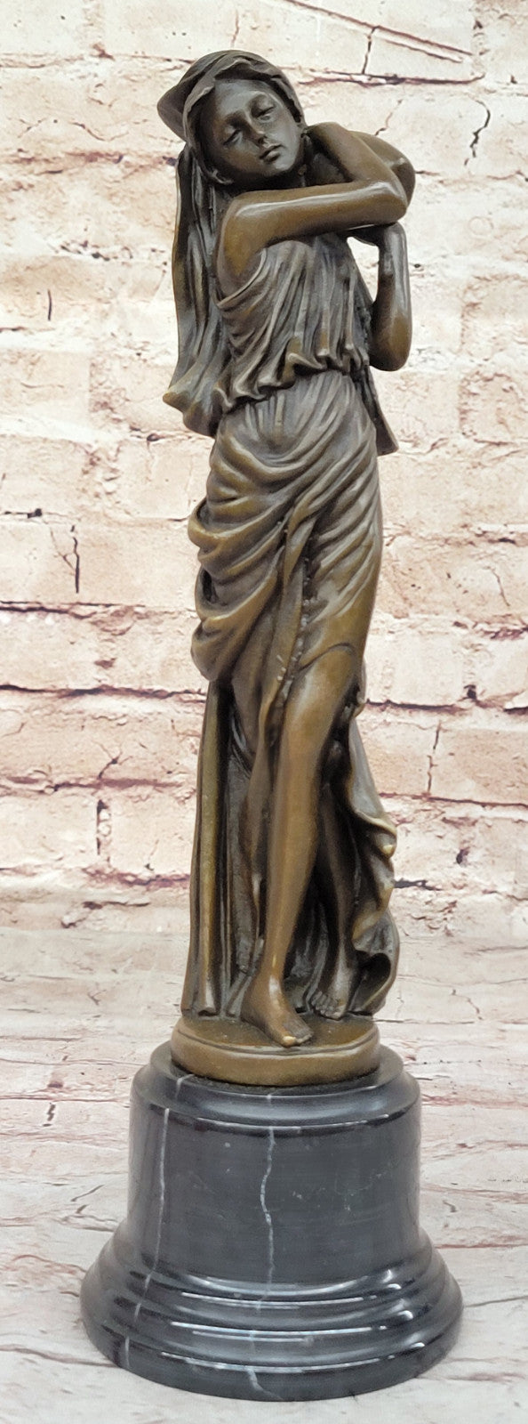 Miguel Lopez (Milo) Original Artwork: Handmade Maiden with Water Jug Sculpture