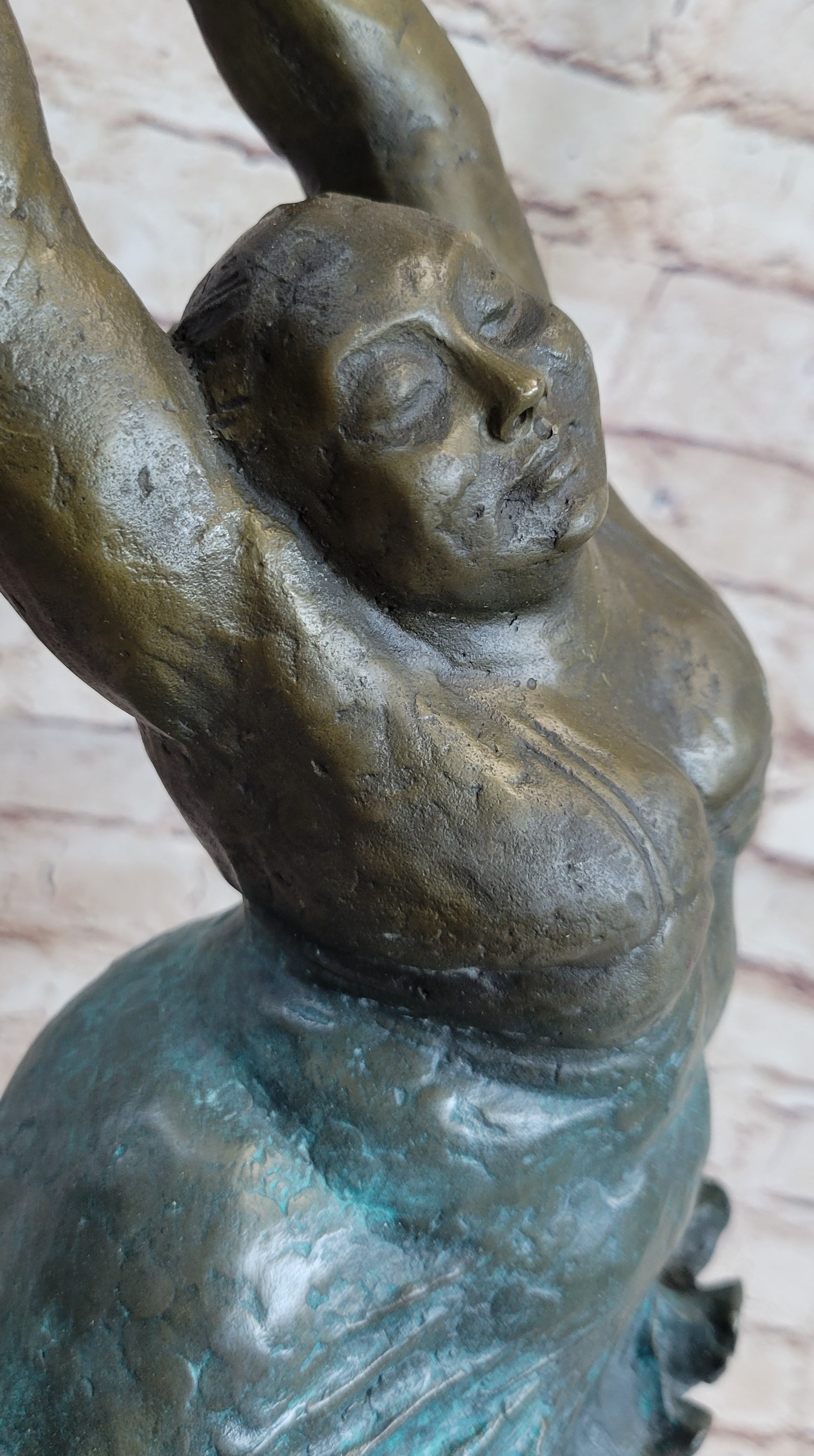 Abstract Nude Woman Signed Botero Bronze Sculpture Hot Cast Figurine Artwork