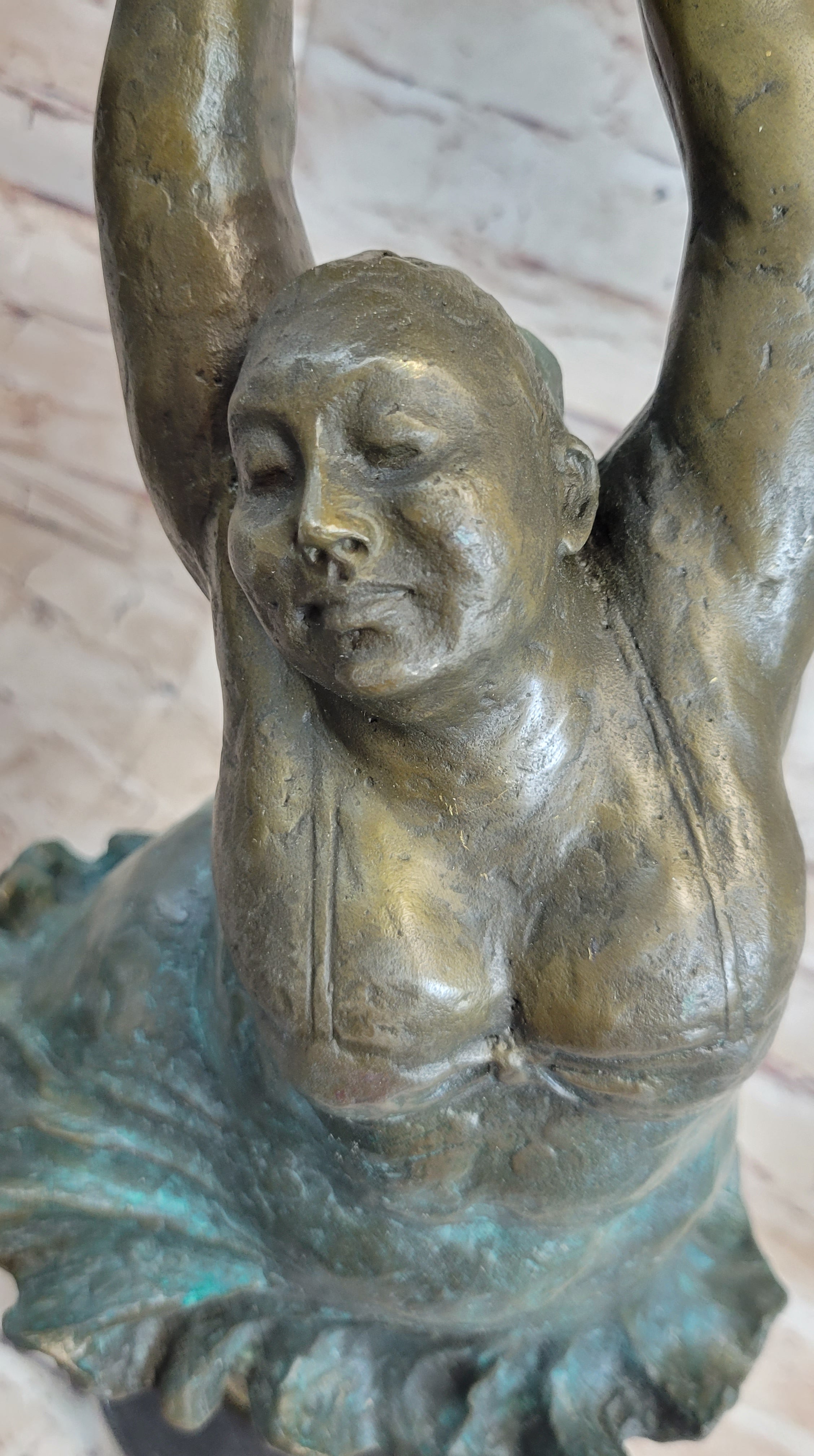 Abstract Nude Woman Signed Botero Bronze Sculpture Hot Cast Figurine Artwork