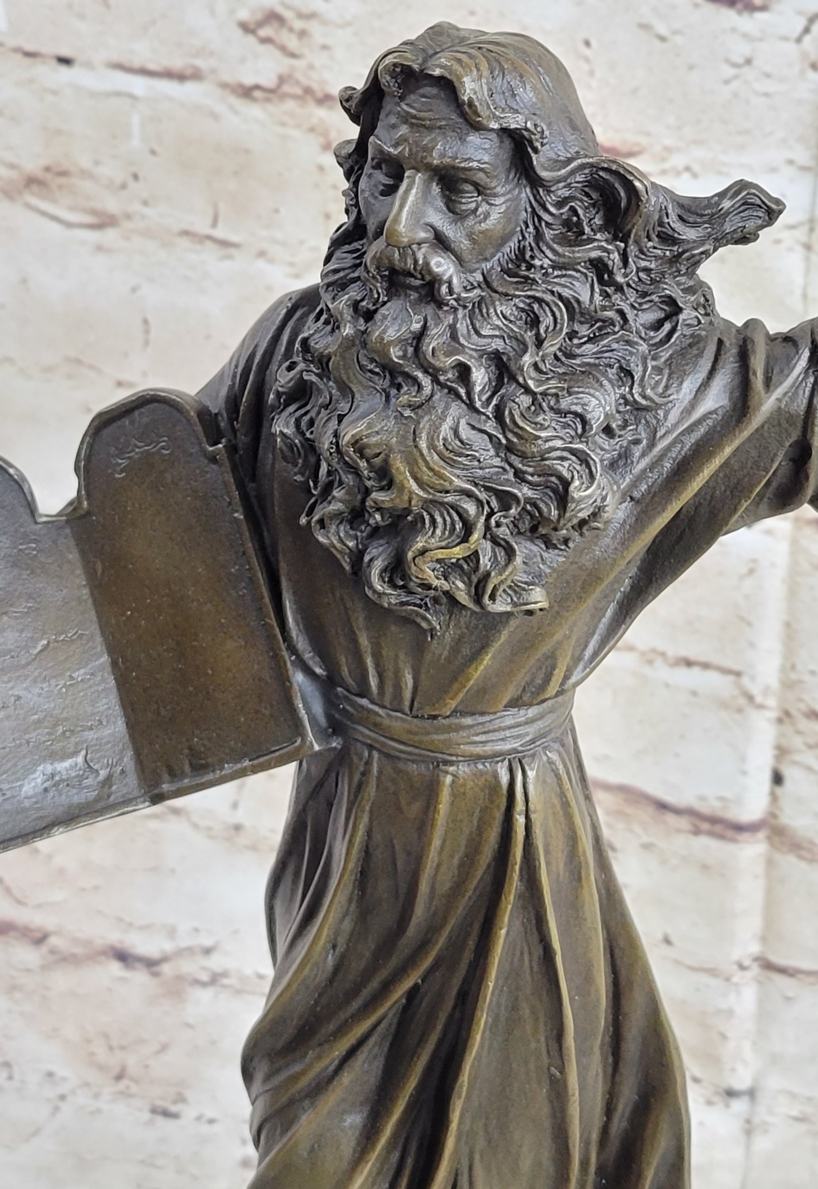 Bronze Sculpture Signed Original Unique Museum Quality Artwork Marble Base Decor