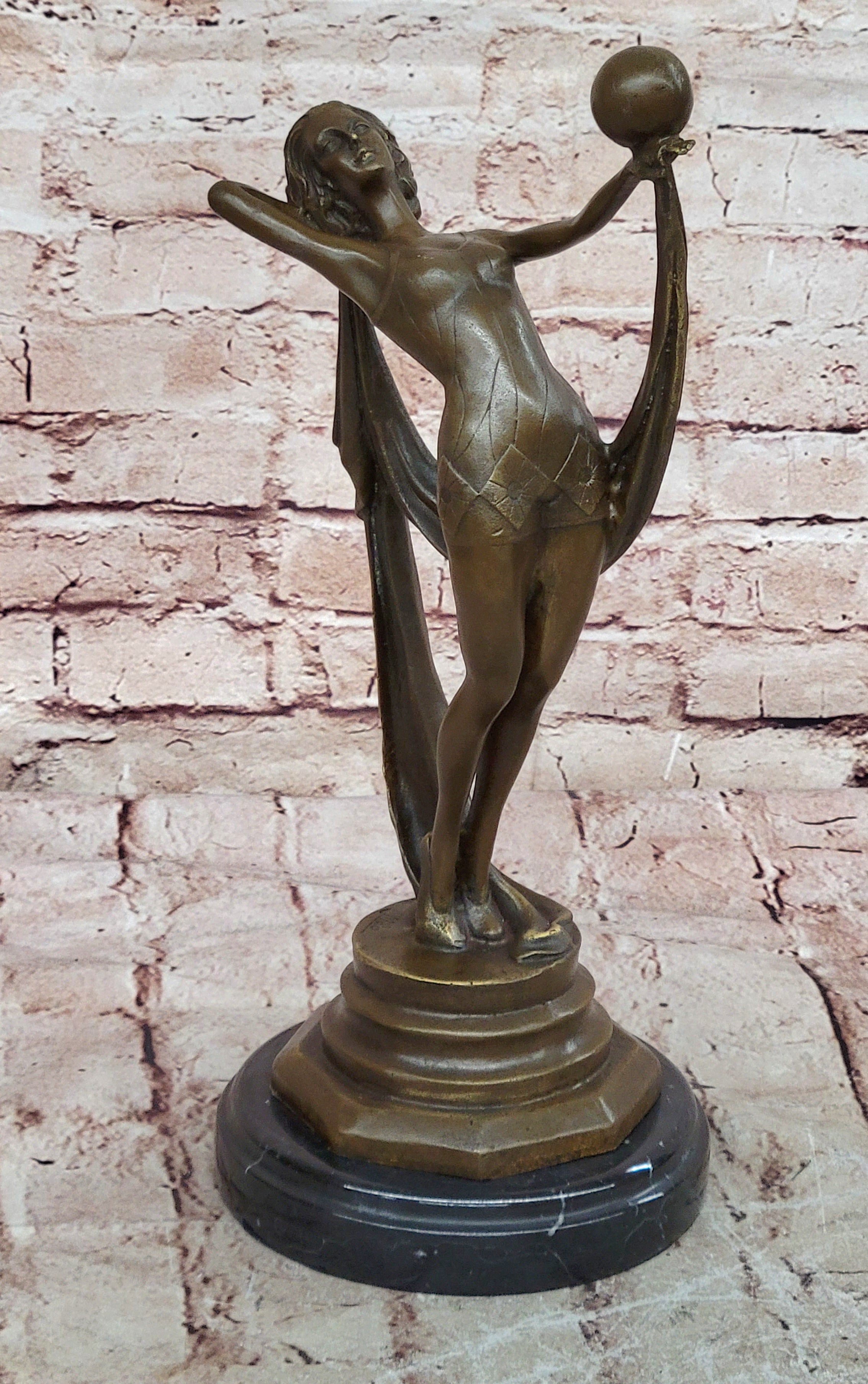 ABSTRACT SOLID BRONZE*DANCER*SCULPTURE FRENCH MILO MID CENTURY MODERNIST SALE
