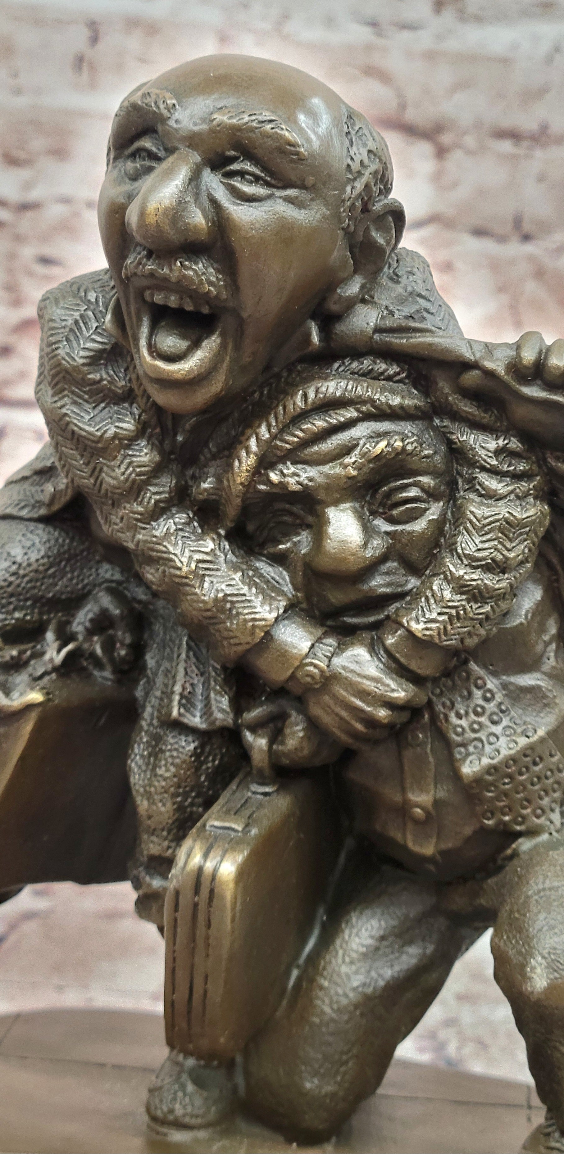 Hot Cast Bronze Lawyer Sculpture Out of Court Settlement Home Office Decor