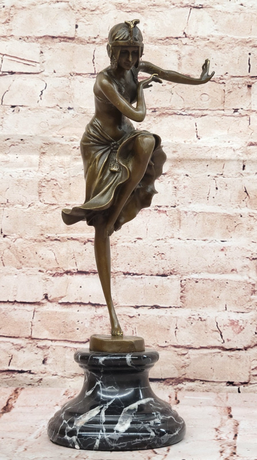 Art Deco Hot Cast Chiparus Classic Artwork Dancer Bronze Sculpture Home Decor