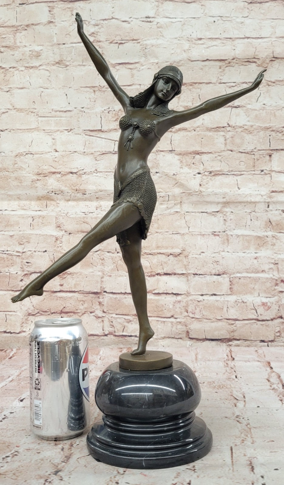 Art Deco/ Nouveau Exotic Dancer by Chiparus Bronze Sculpture Figurine Figure