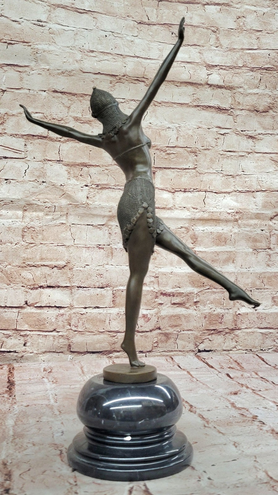 Art Deco/ Nouveau Exotic Dancer by Chiparus Bronze Sculpture Figurine Figure