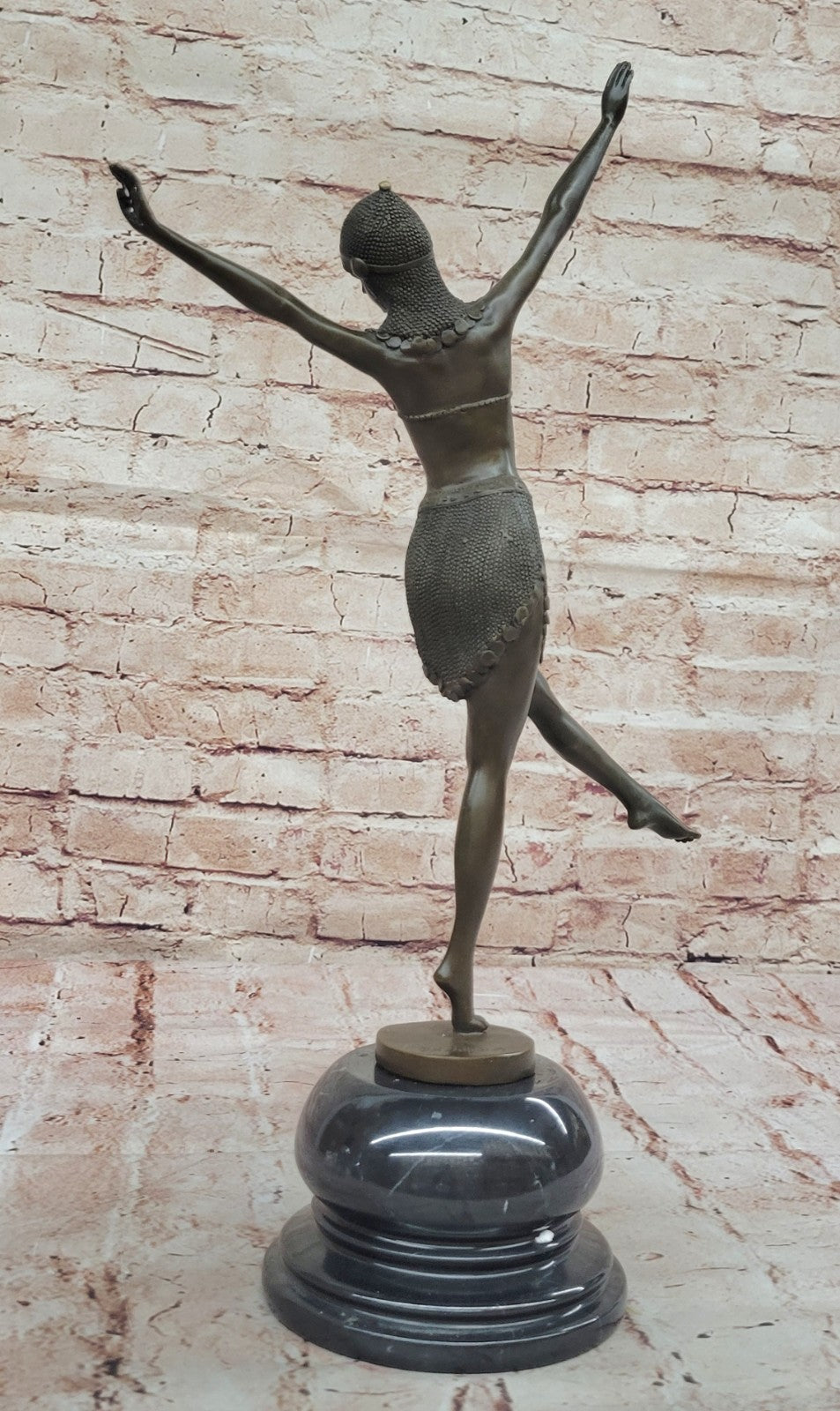 Art Deco/ Nouveau Exotic Dancer by Chiparus Bronze Sculpture Figurine Figure