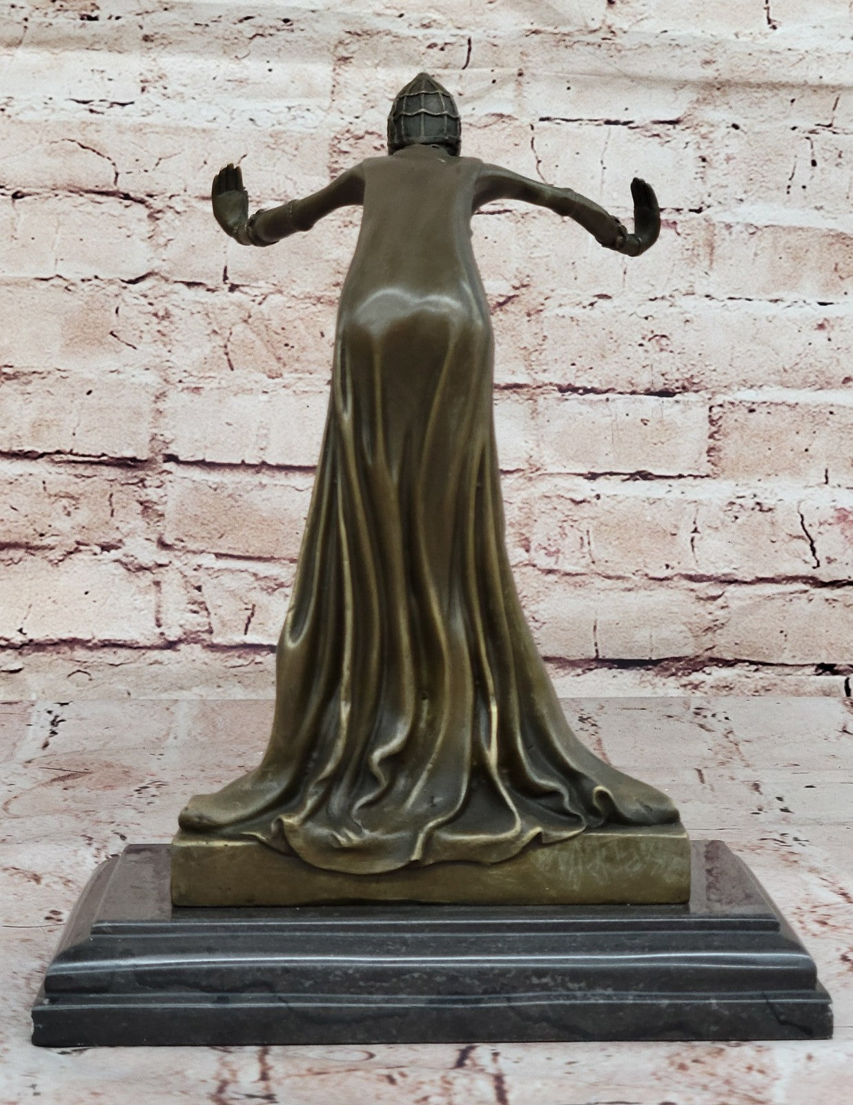 CHIPARUS SPANISH GYPSY DANCER BRONZE SCULPTURE FIGURINE ART DECO NOUVEAU MARBLE