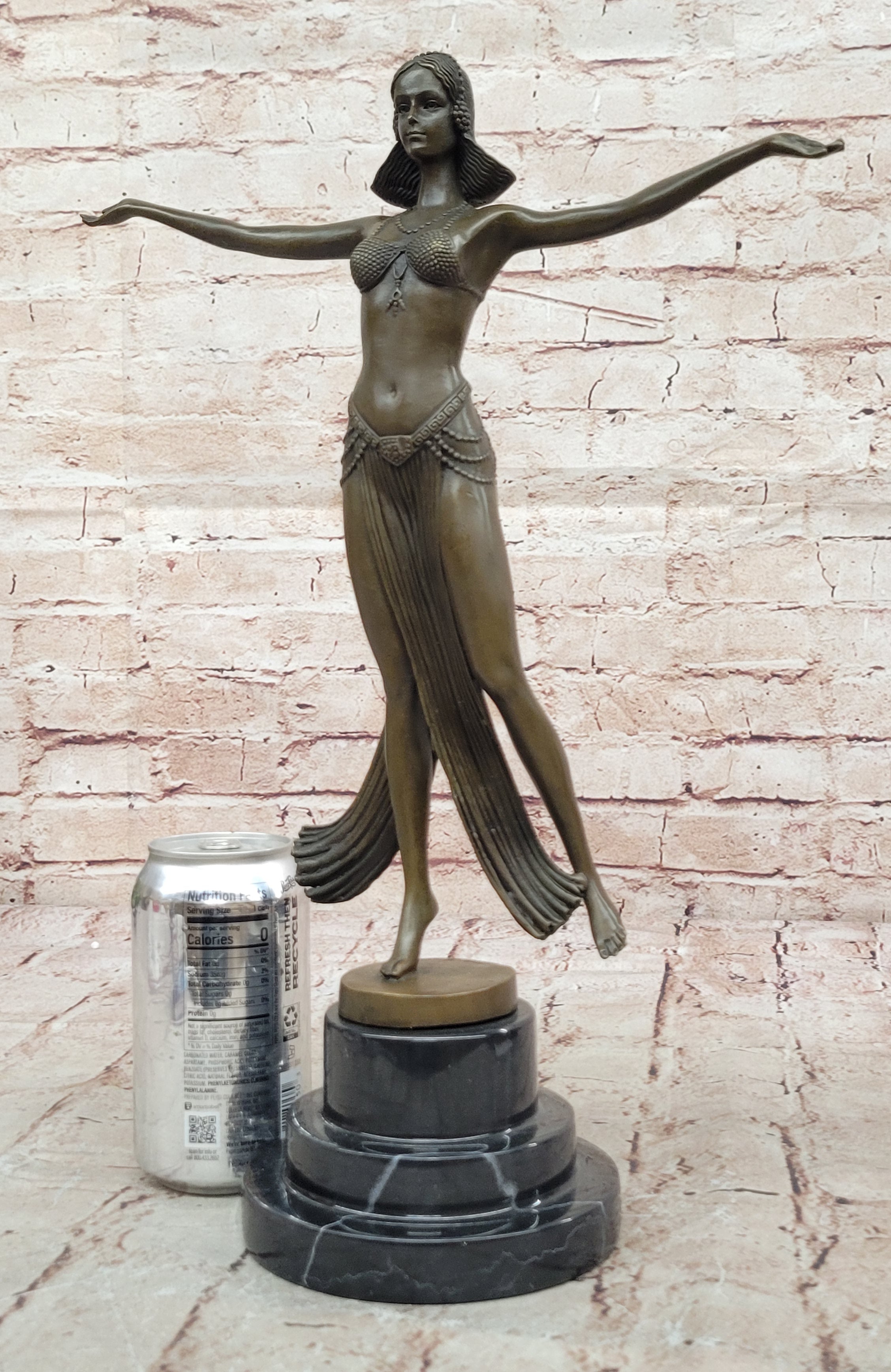 Bronze Sculpture Classic Dancer Bronze Artwork Museum Quality by Descomps