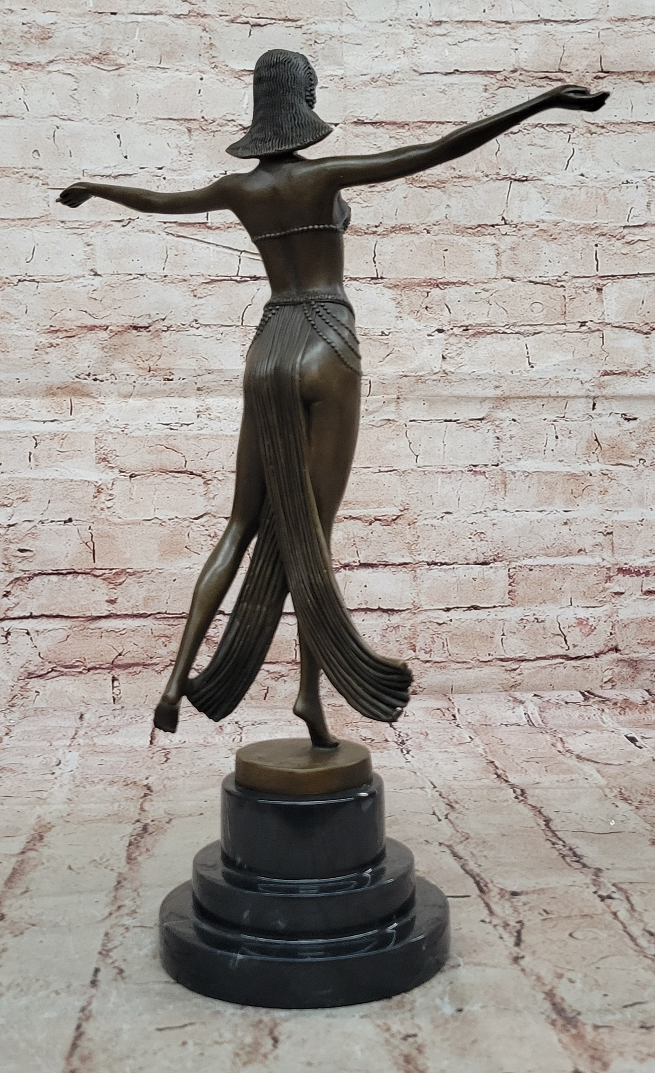 Bronze Sculpture Classic Dancer Bronze Artwork Museum Quality by Descomps