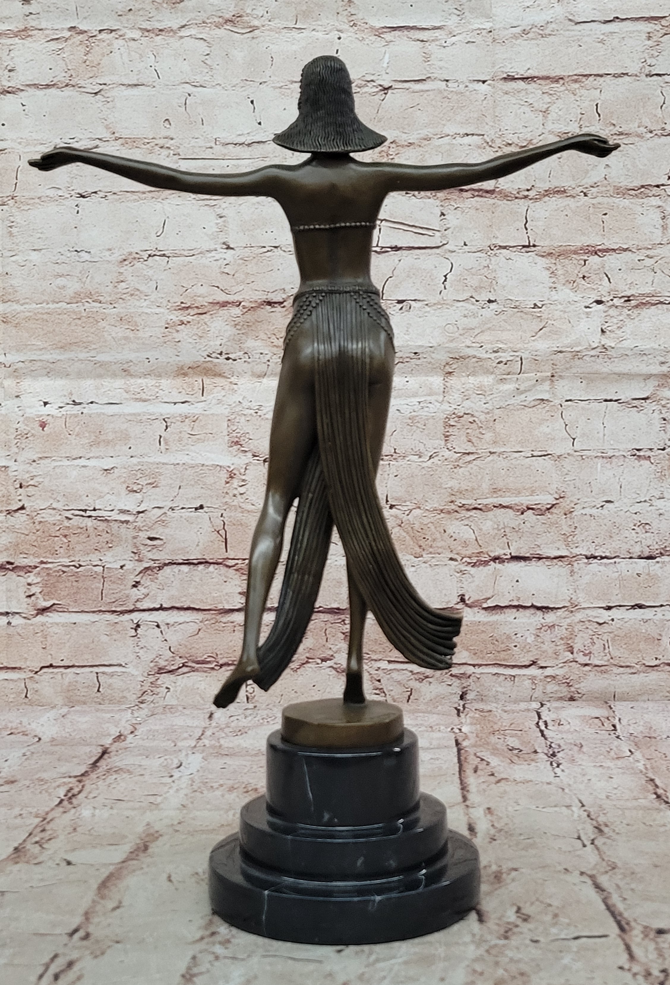 Bronze Sculpture Classic Dancer Bronze Artwork Museum Quality by Descomps