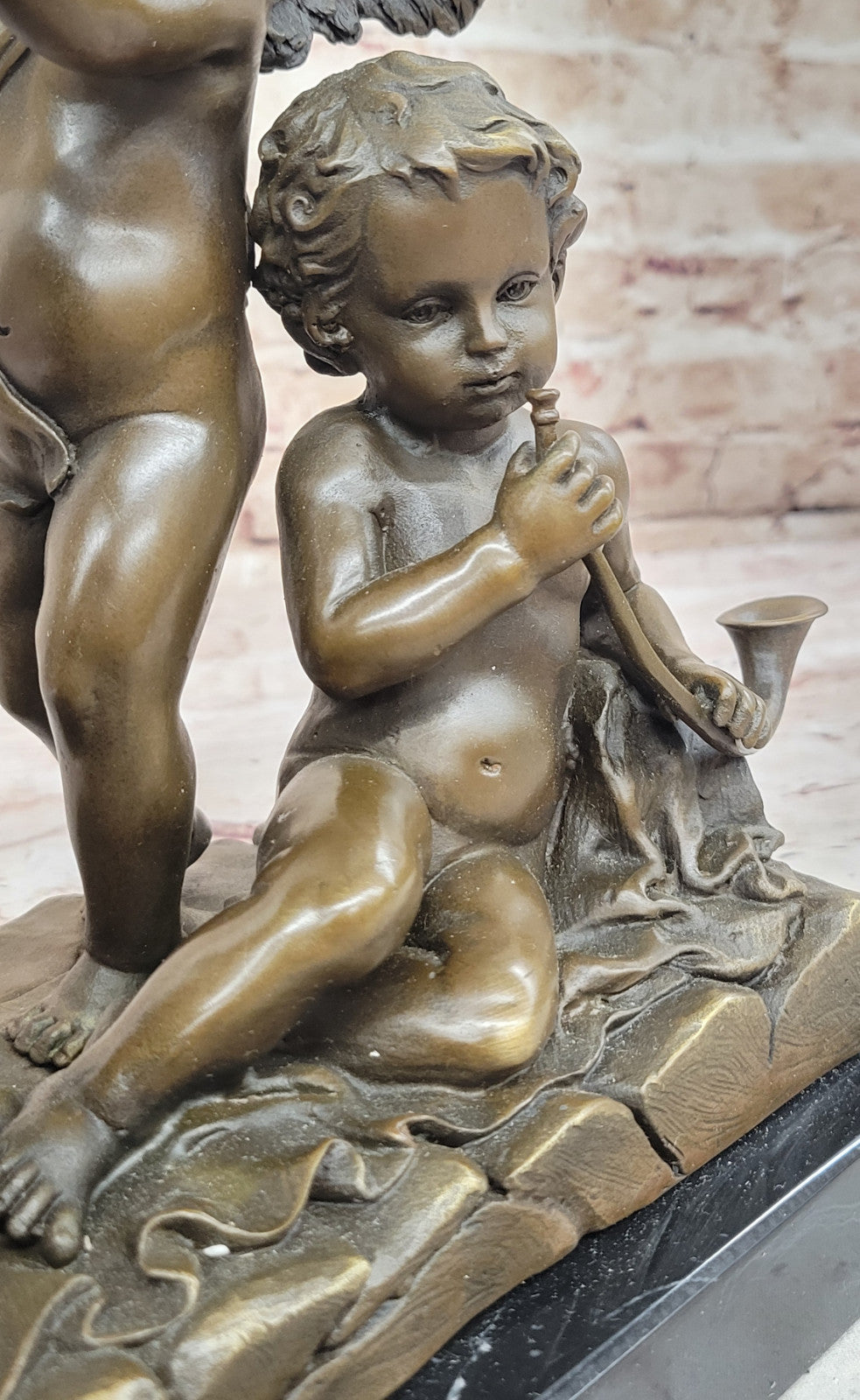Mario`s Cherub Symphony: Hot Cast Bronze Sculpture - Fine Art Figurine