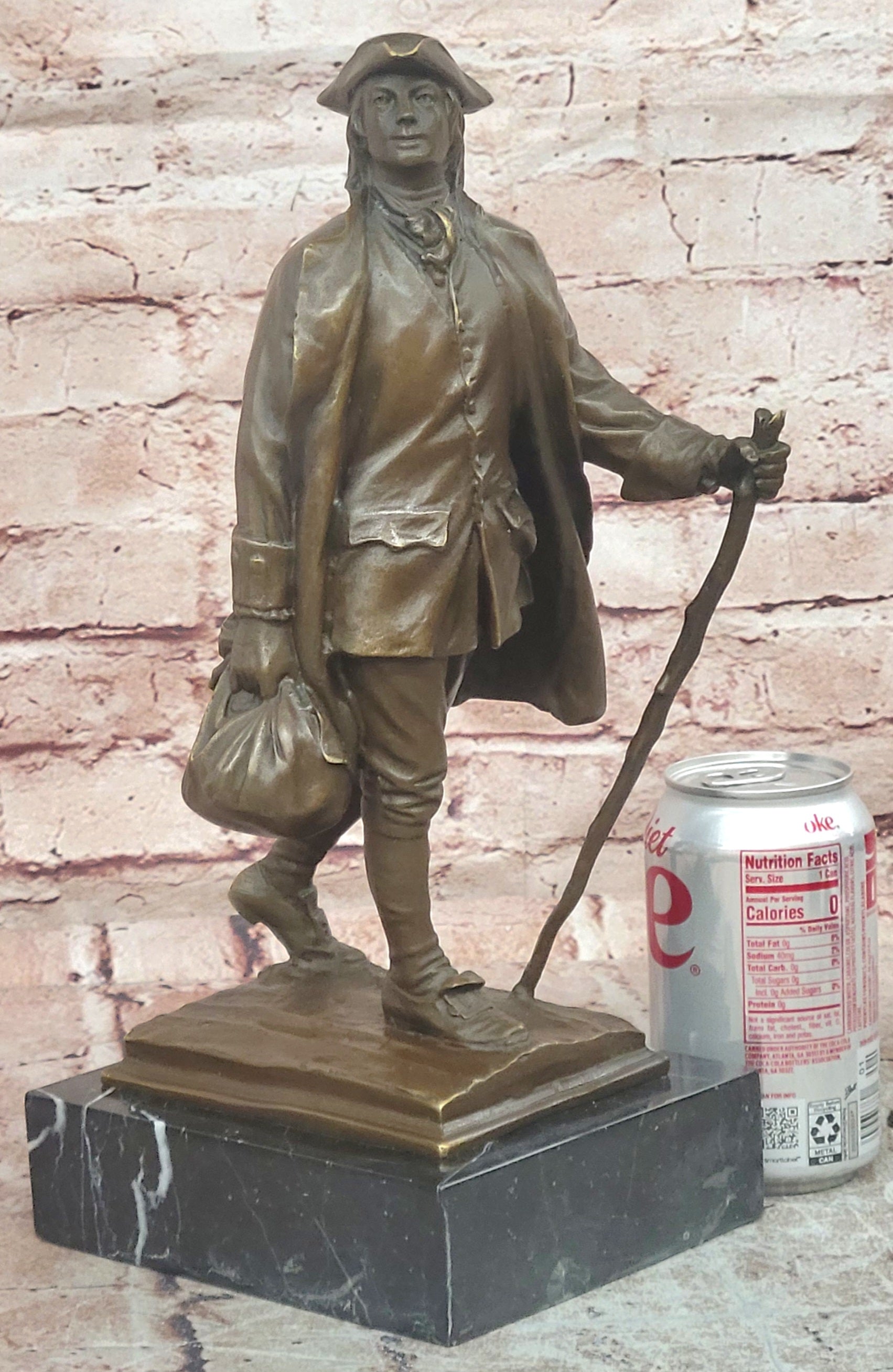 Signed Milo Bronze Sculpture Benjamin Franklin Founding Father Hot Cast Statue