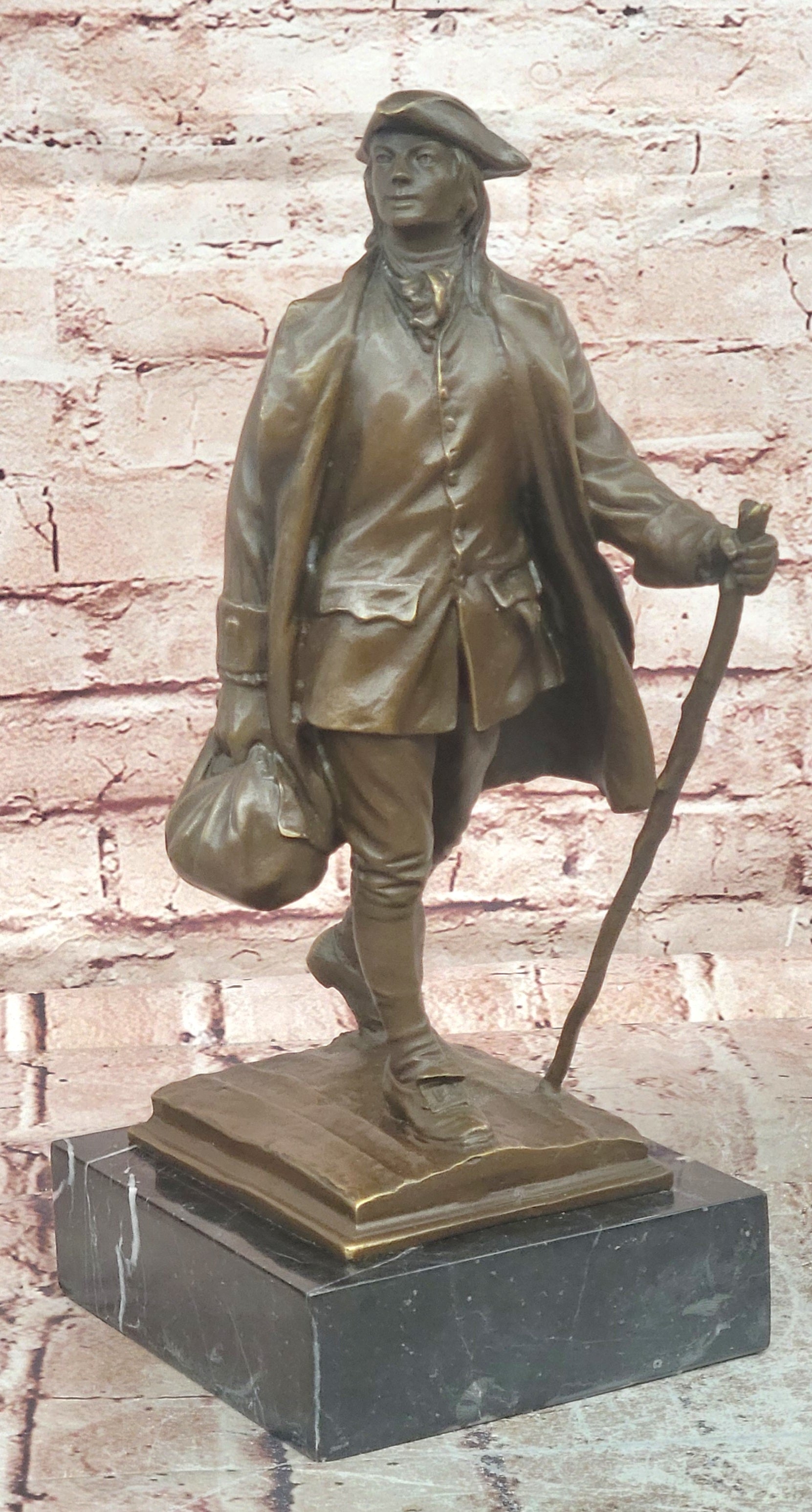 Signed Milo Bronze Sculpture Benjamin Franklin Founding Father Hot Cast Statue