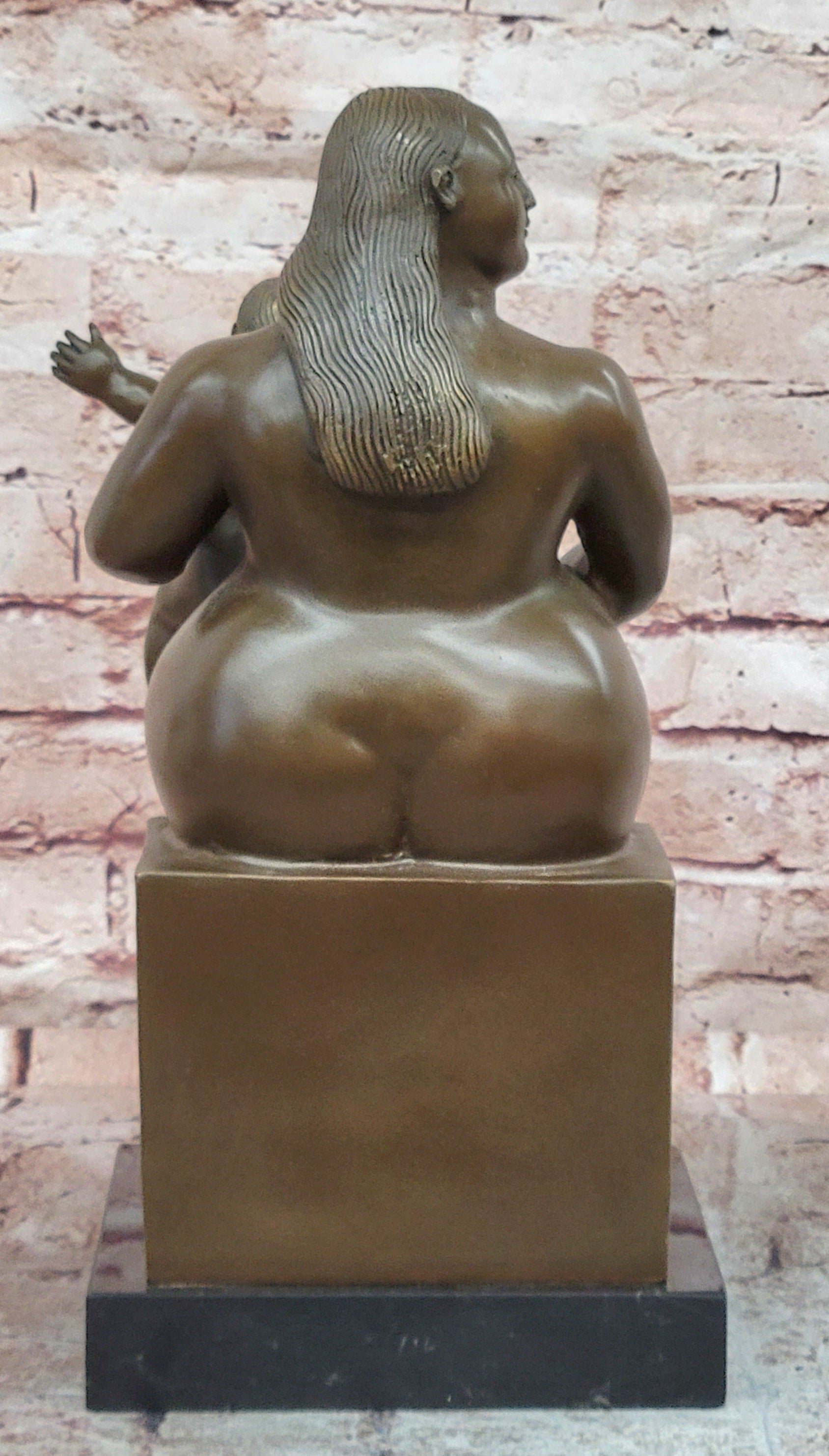 FERNANDO BOTERO "Mother and Child" ART BRONZE SCULPTURE SIGNED, Collector Sale