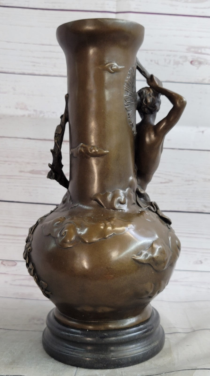 Bronze Sculpture Nude Male Vase Gay Interest Hot Cast Home Office Decoration