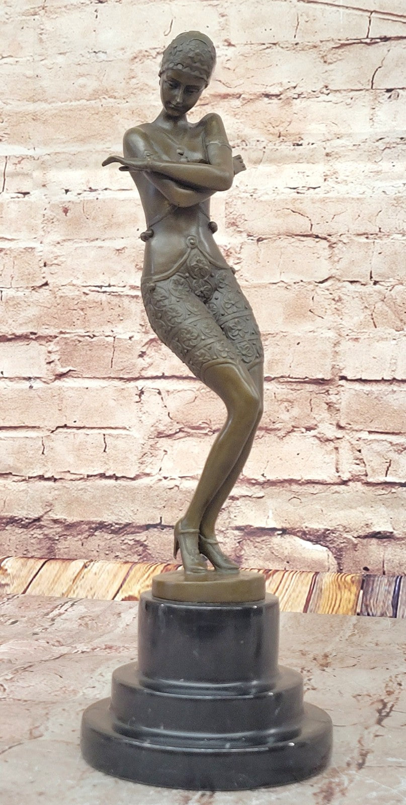 Signed Preiss Bronze Dancer - Classic Art Deco Sculpture Home Décor SALE