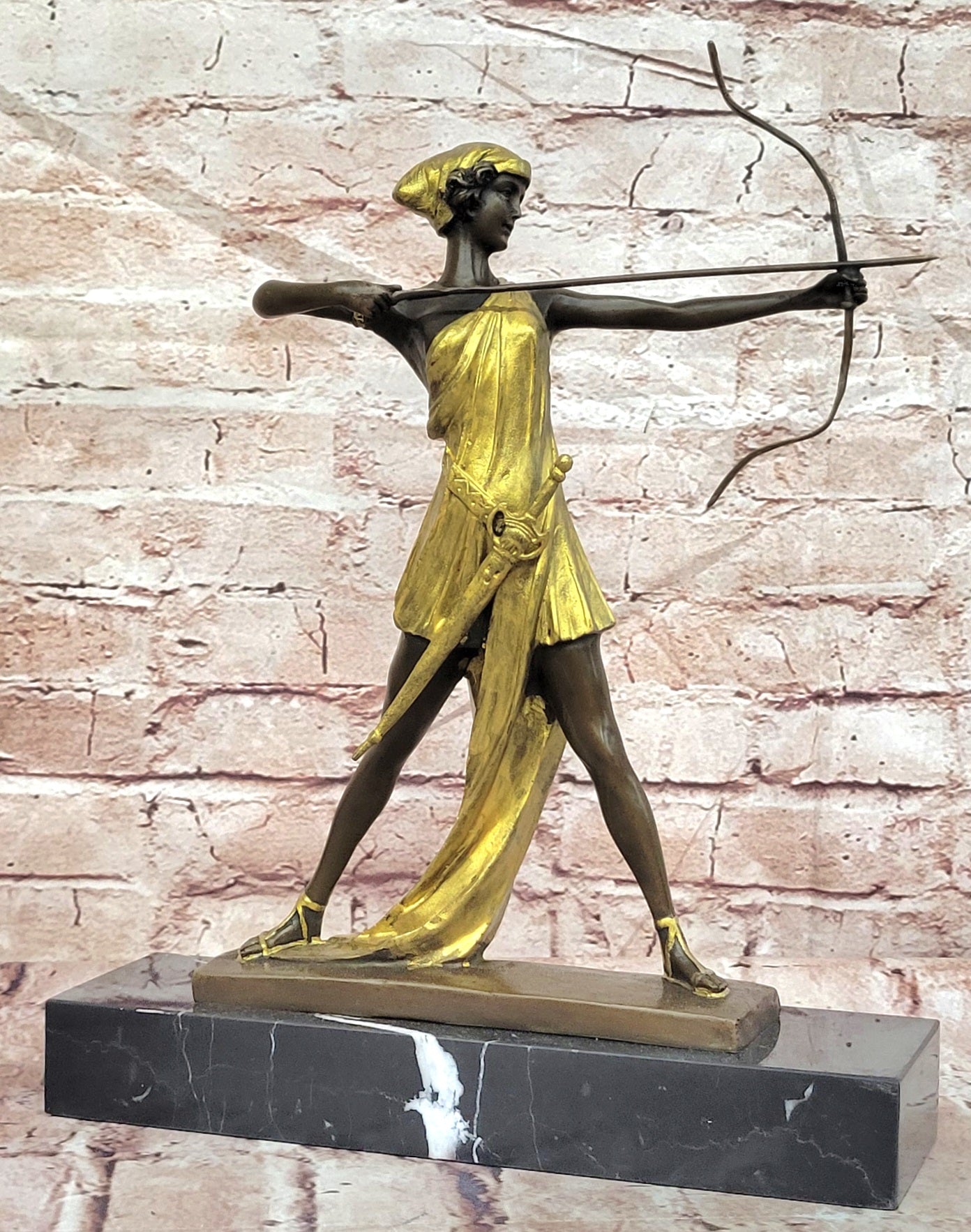 Le Faguays Bronze Artemis Sculpture Diana Goddess of Hunt Collectible Art Statue