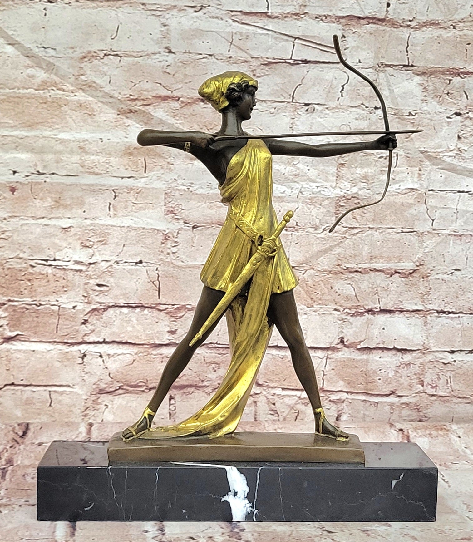 Le Faguays Bronze Artemis Sculpture Diana Goddess of Hunt Collectible Art Statue