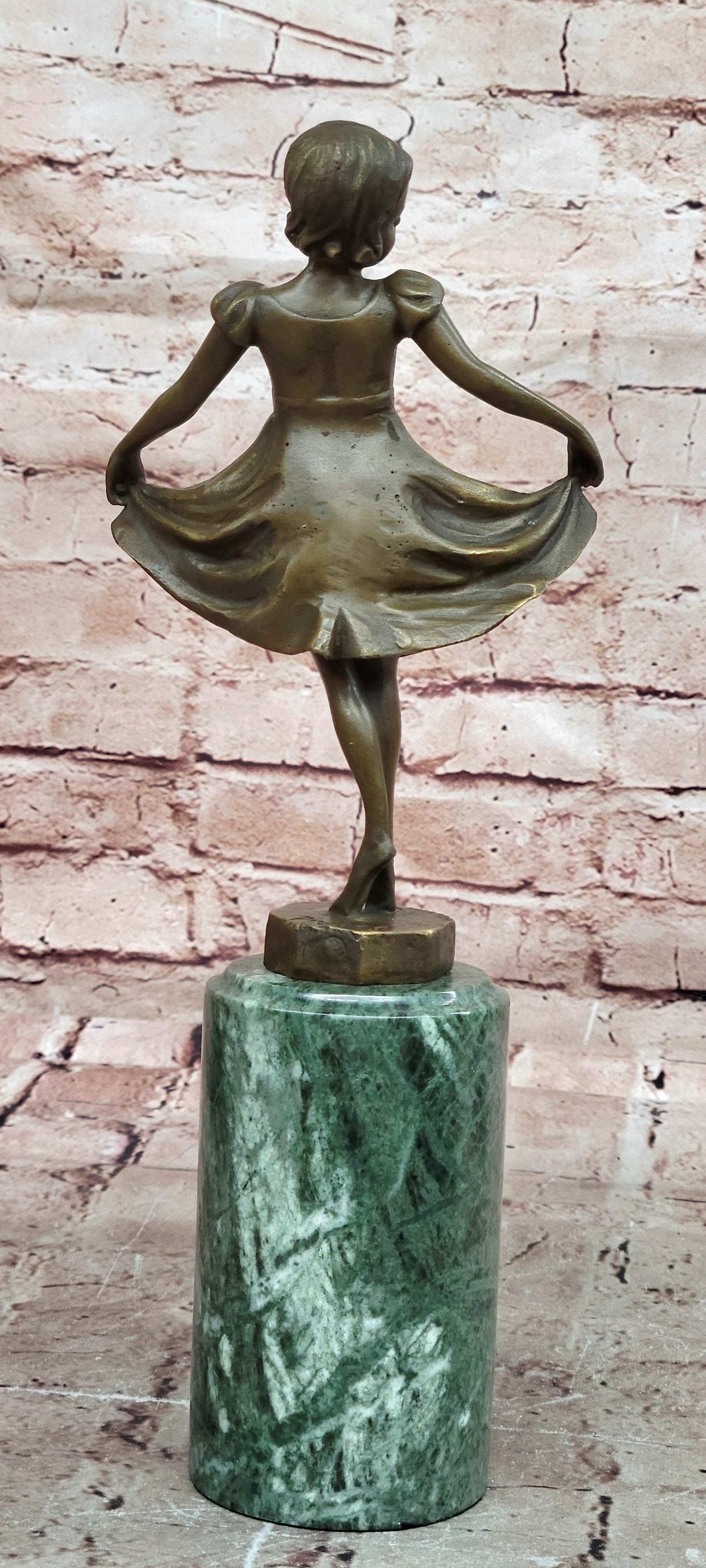 Preiss 12.5 Inch Dancing Ballerina Ballet Girl People Bronze Sculpture Statue