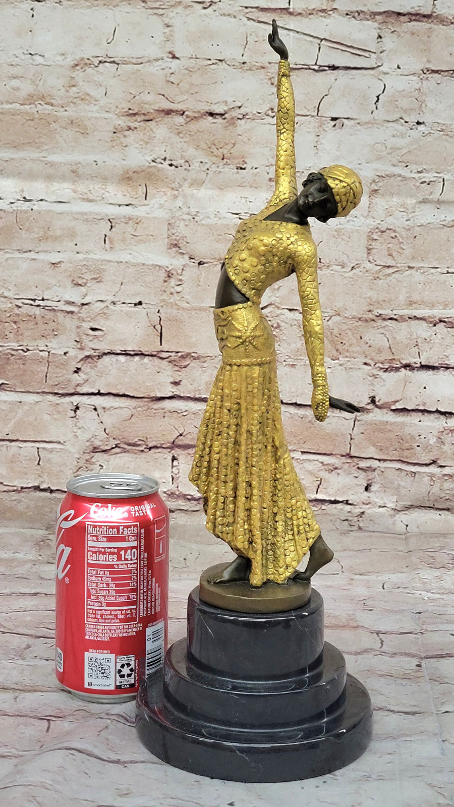 Elegant Pose Dancer by Chiparus Lost Wax Bronze Masterpiece Handmade Figurine