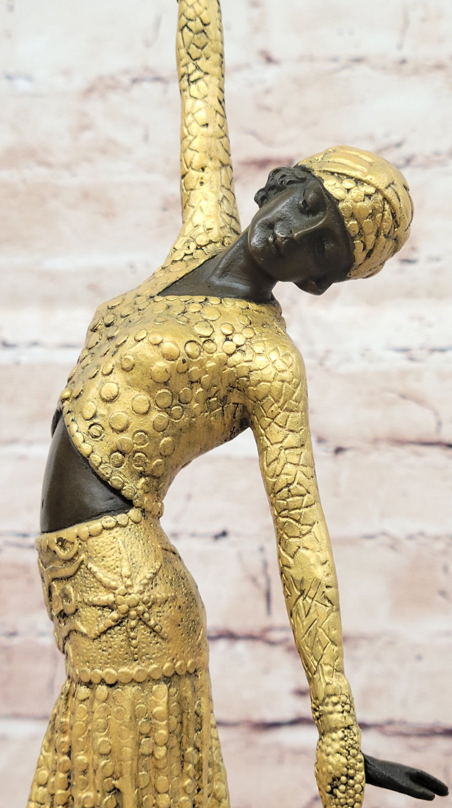 Elegant Pose Dancer by Chiparus Lost Wax Bronze Masterpiece Handmade Figurine