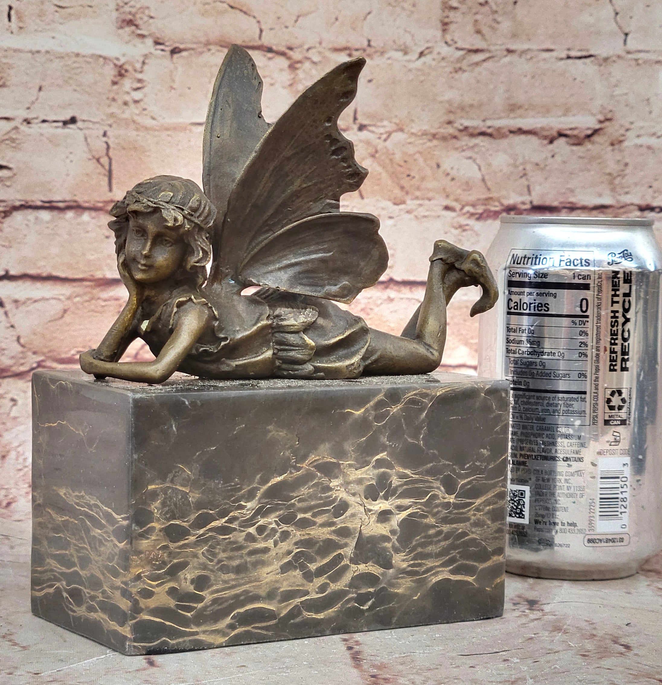 Vintage Bronze Garden Fairy Fantasy Mythical Meta Statue Figure Figurine Sale