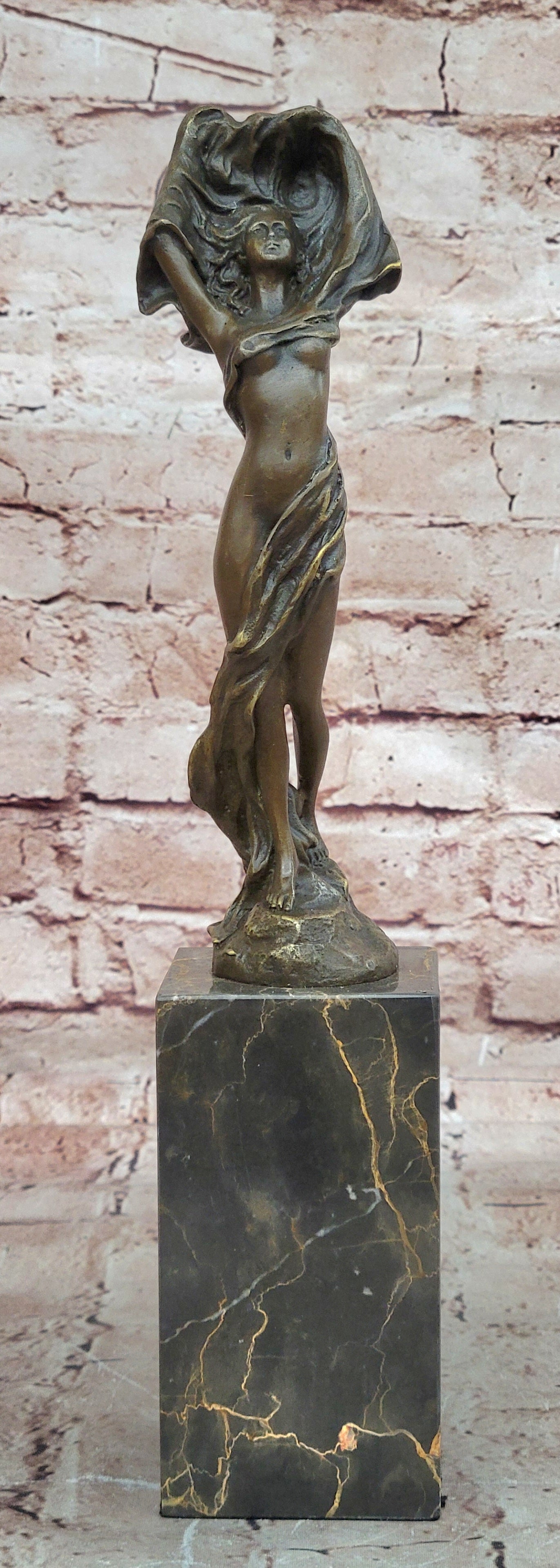 Art Deco By Erte Handcrafted Hot Cast Museum Quality Artwork Bronze Sculpture