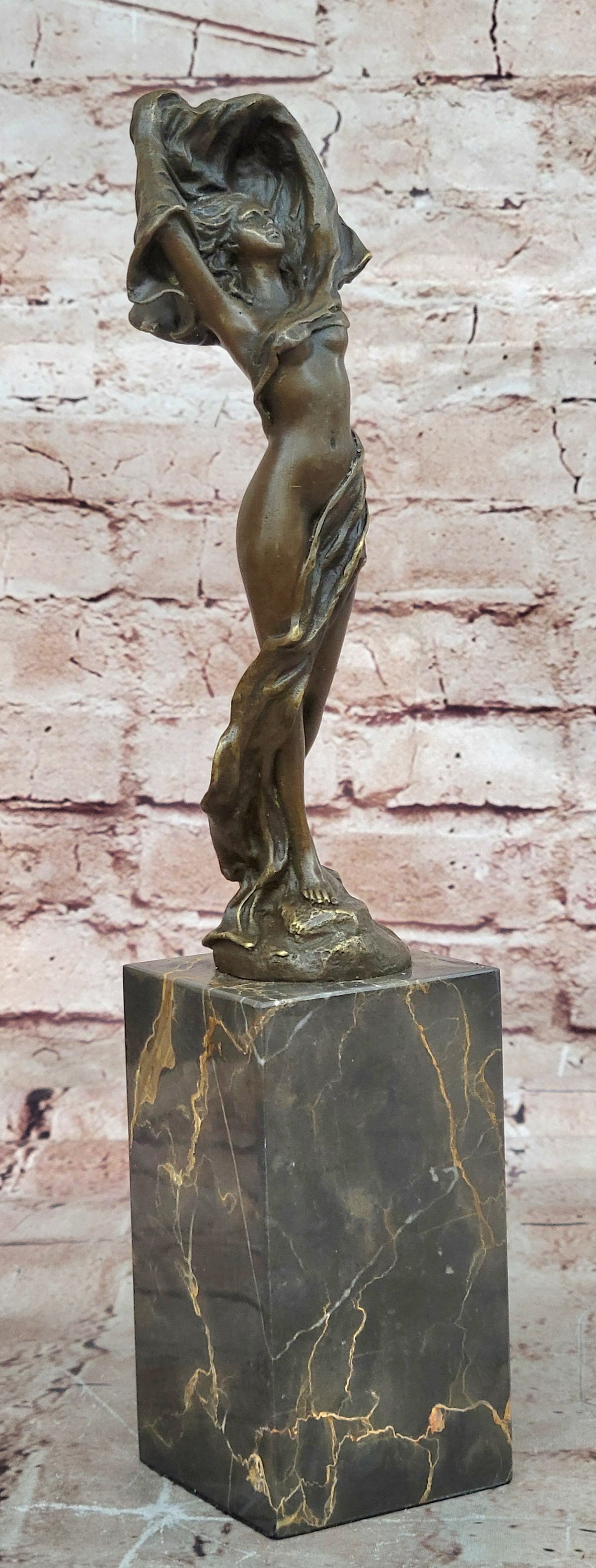 Art Deco By Erte Handcrafted Hot Cast Museum Quality Artwork Bronze Sculpture