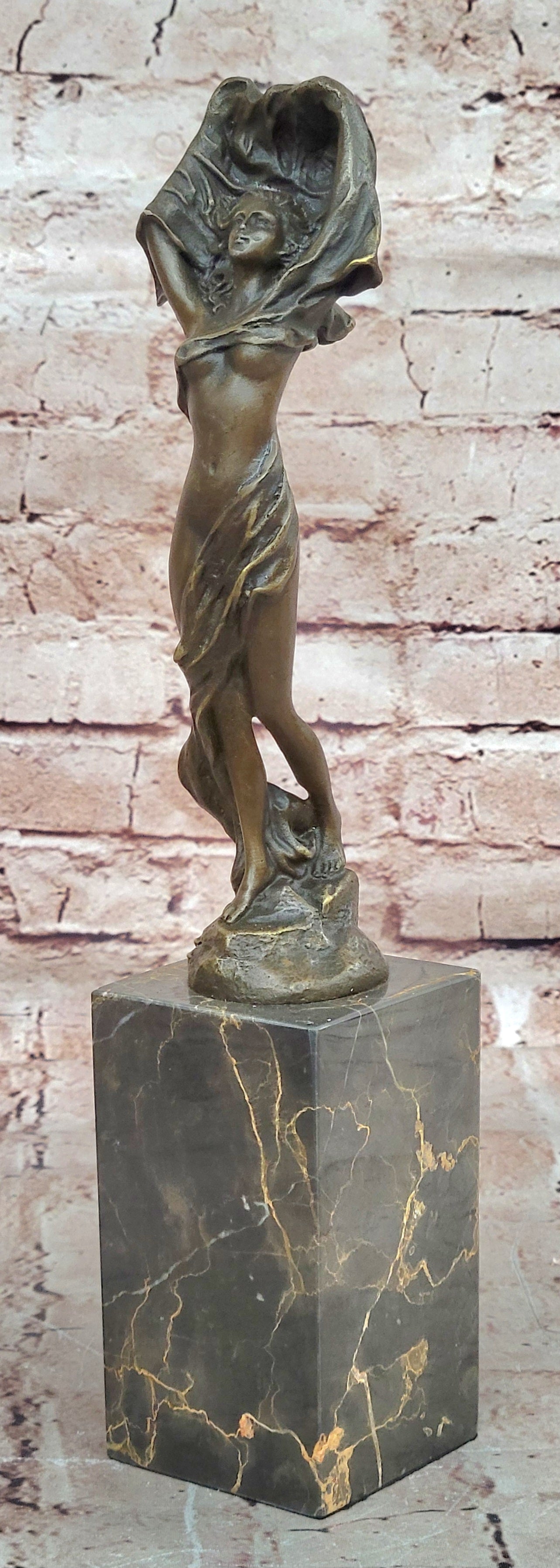 Art Deco By Erte Handcrafted Hot Cast Museum Quality Artwork Bronze Sculpture